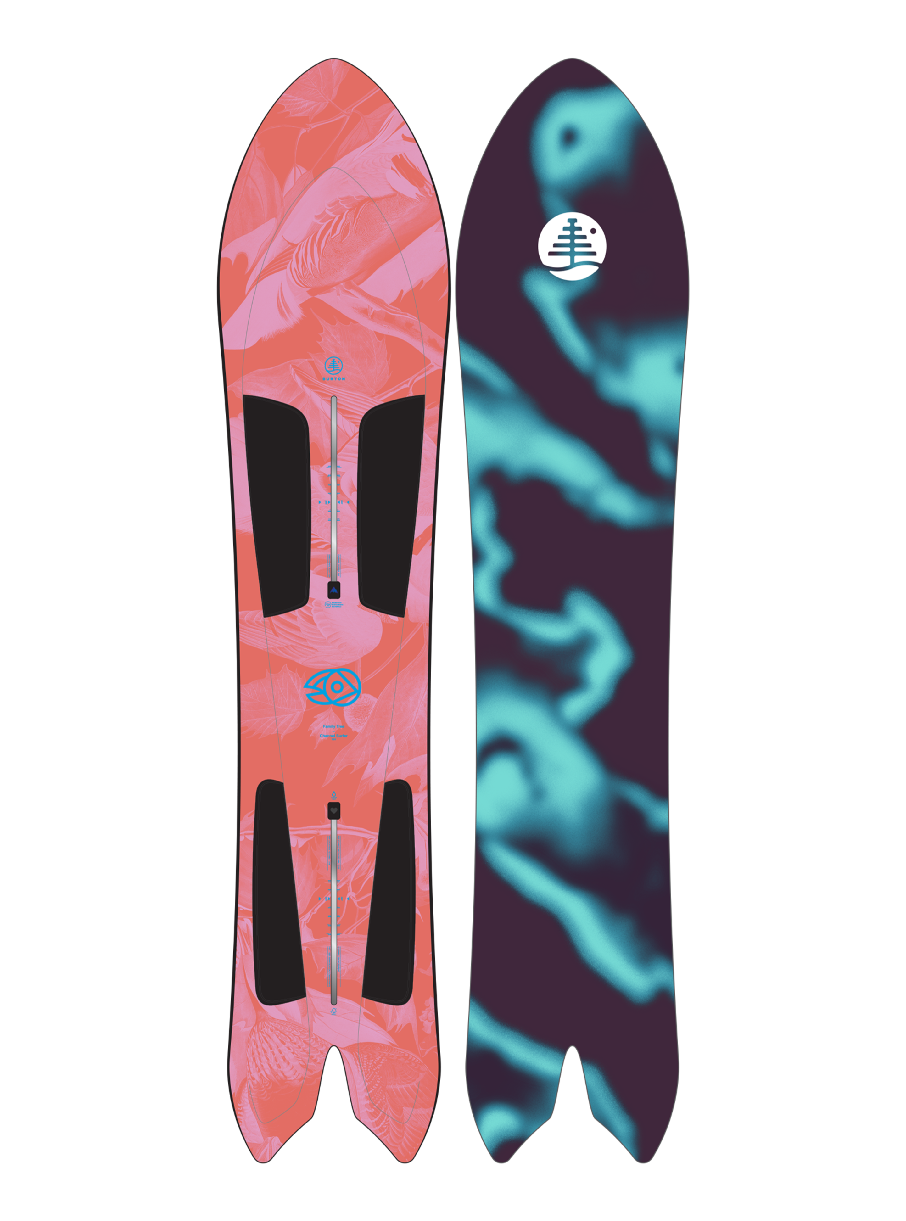 Burton Family Tree 3D Channel Surfer Flat Top Snowboard | Burton Burton Family Tree 3D Channel Surfer Flat Top Snowboard | Burton