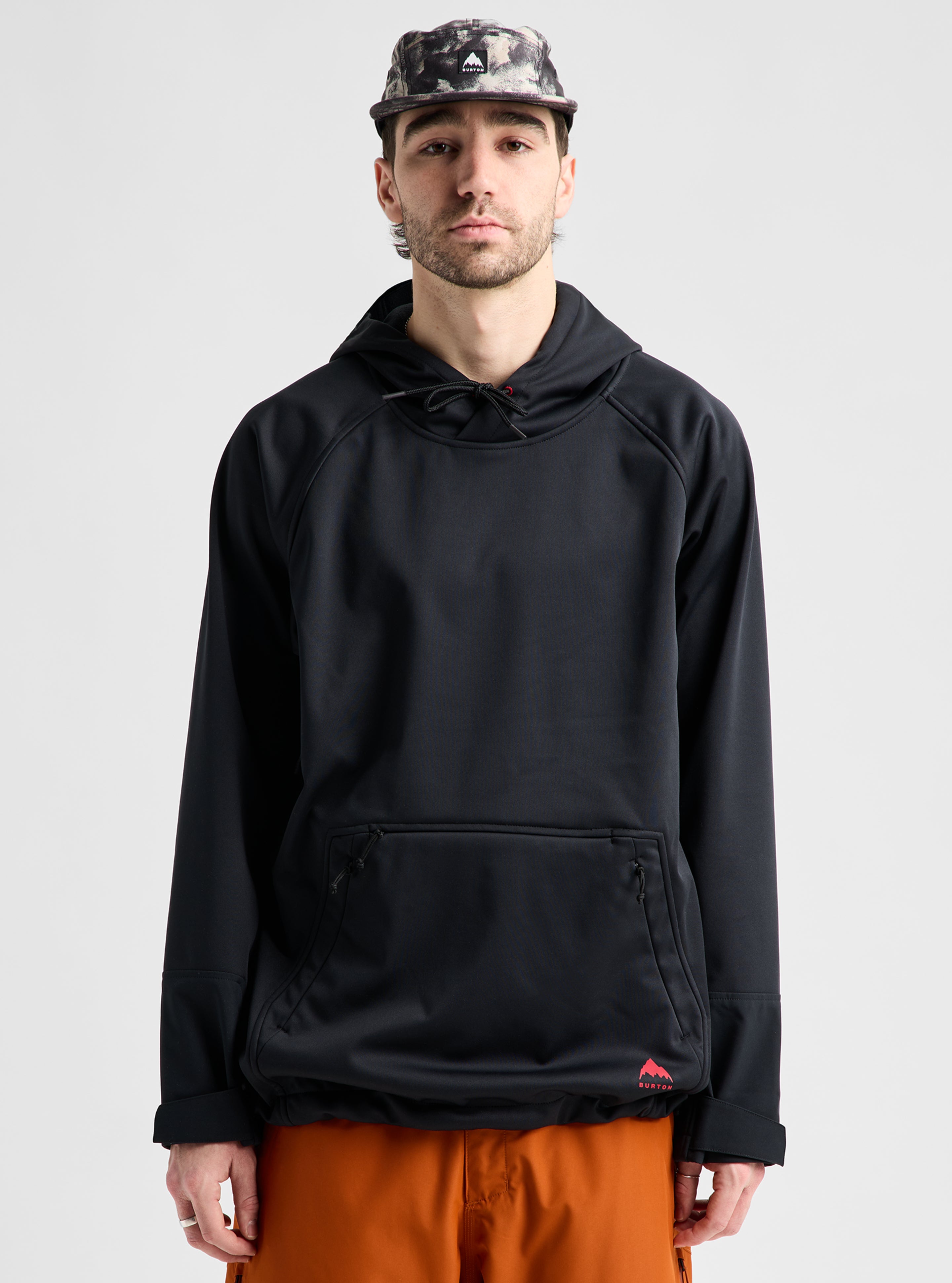 burton hoodie snowboard Elmore Pullover Hoodie, Stout White / S blend fleece Burton Hoodie Snowboard - Burton