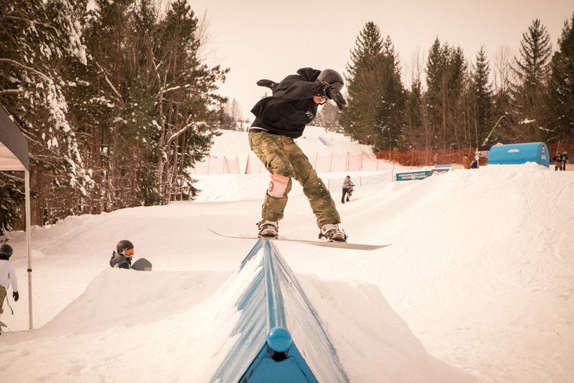 Thomas Panskep, boardslide across the A-frame.