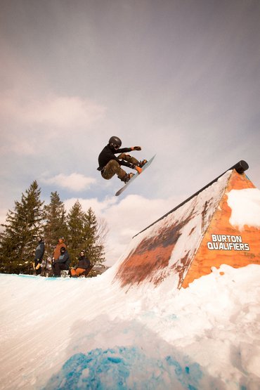 The judges asked, “Who has the biggest air out of the wallride?” Plenty of riders stepped up to answer.