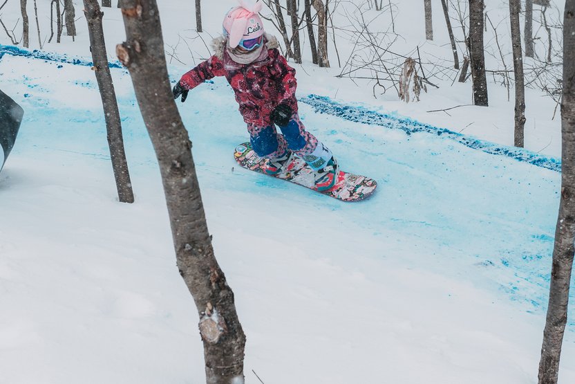 This year the kids got to ride their own course through the Lil' Stash. Young and old! The girls were ripping.