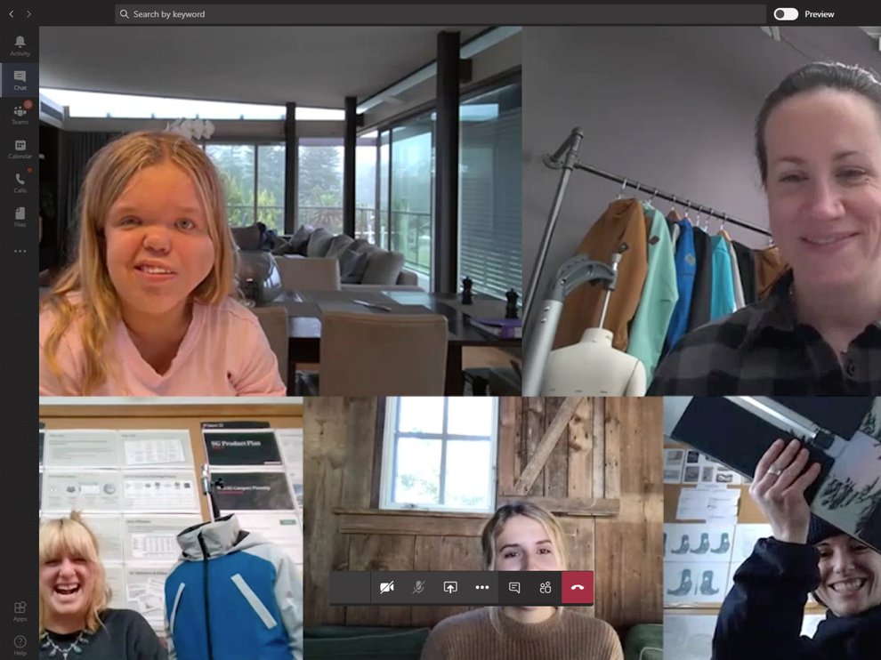 Holly Palmer video chats with Burton product developers.
