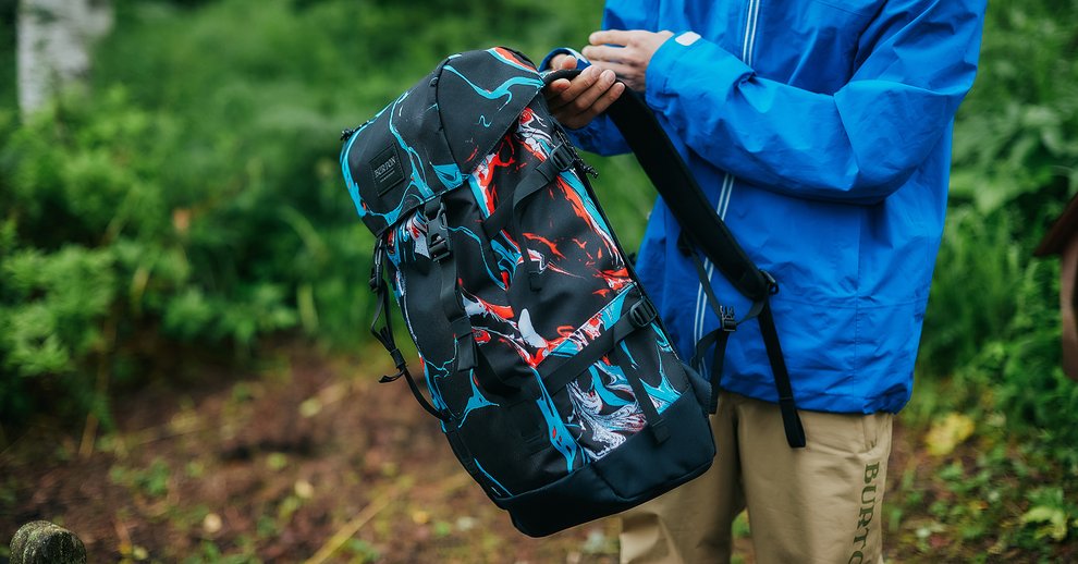 BURTON ストライプ柄 キャリー付きバックパック 約80cm 内容量120㍑ BURTON ストライプ柄 キャリー付きバックパック 約80cm 内容量120㍑