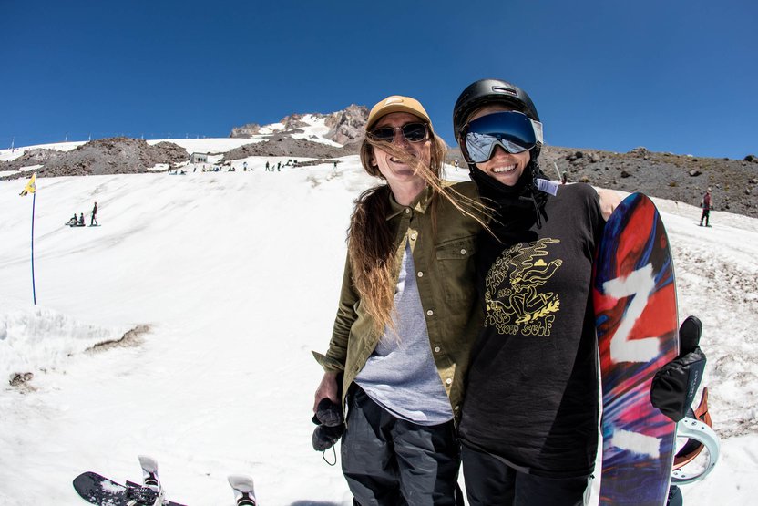 Burton Team rider Nora Beck stopped by to give some pointers.