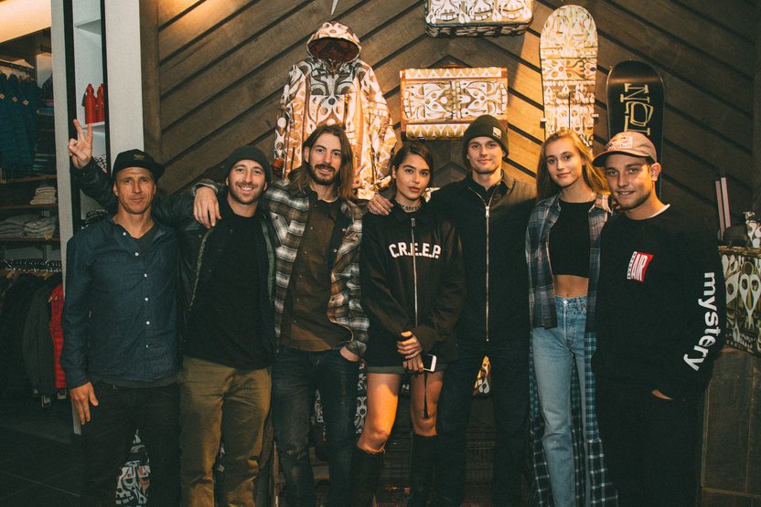 A few of the Burton Team riders and Burton Girls Ambassadors were in the house.