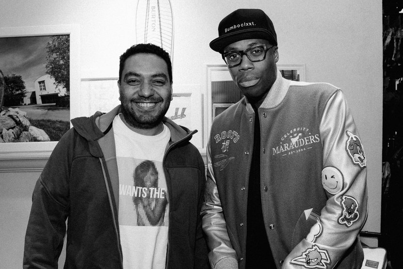 Cipher Sounds with fellow musician, Kardinal Offishall.