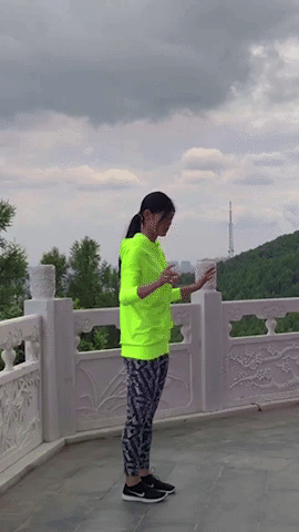 Burpees. Start at 15 and work your way up.