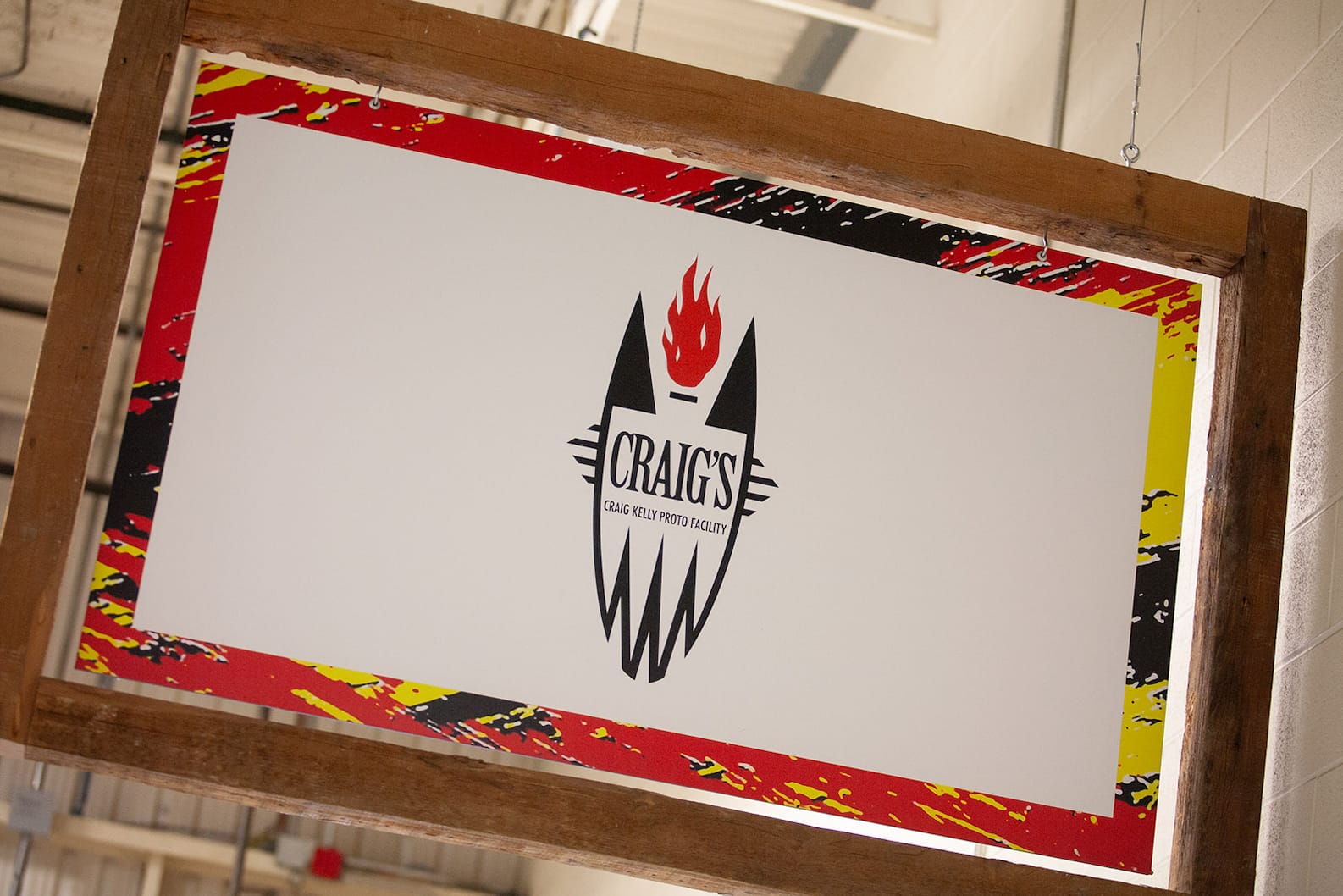 Craig’s Prototype Facility at Burton Snowboards: Craig's Sign