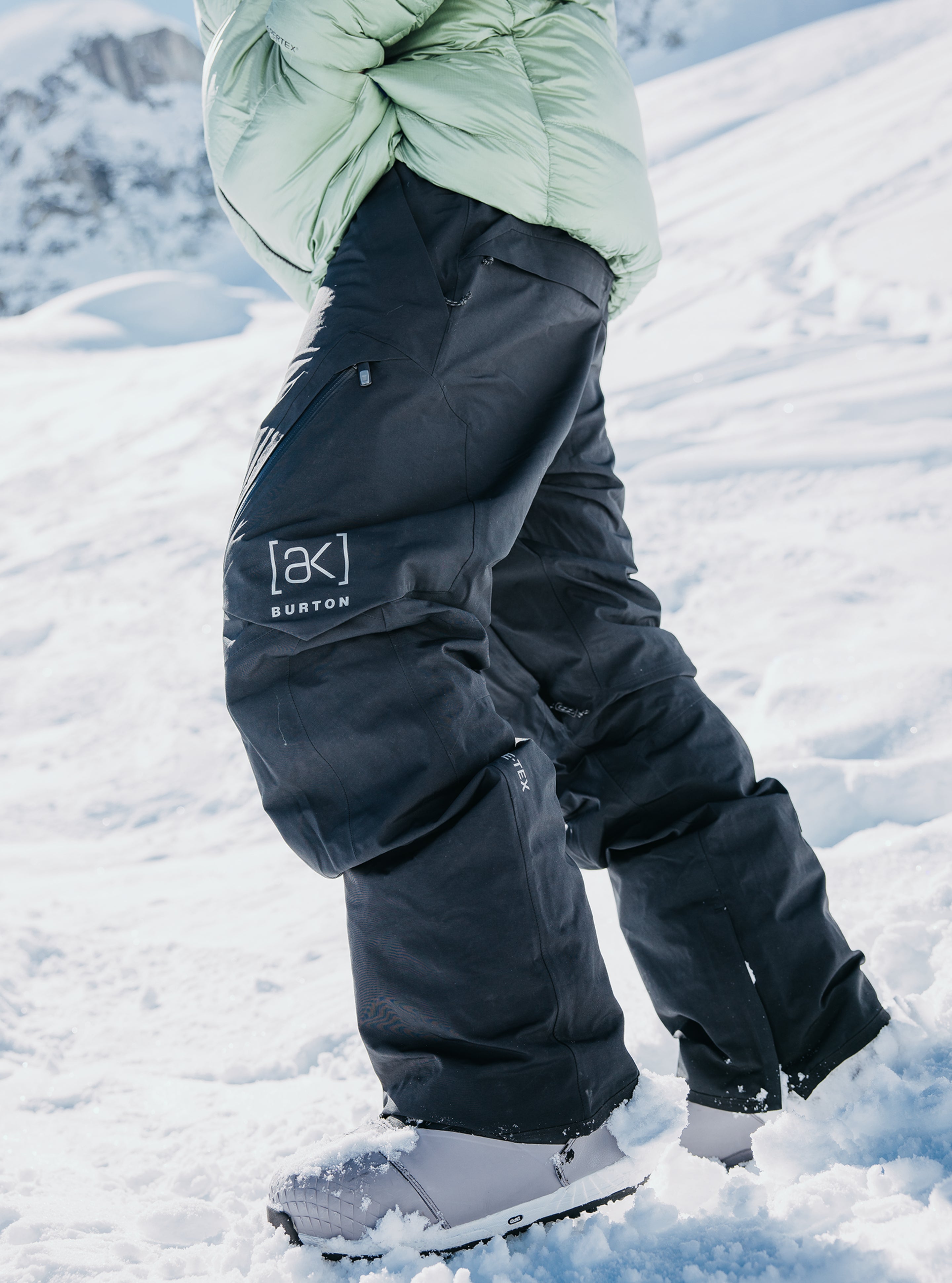 b by burton harper snowboard pant Women's Reserve 2L Stretch Bib Pants 000 mm waterproof rating and 20 Burton AK GORE-TEX 3L Pro
