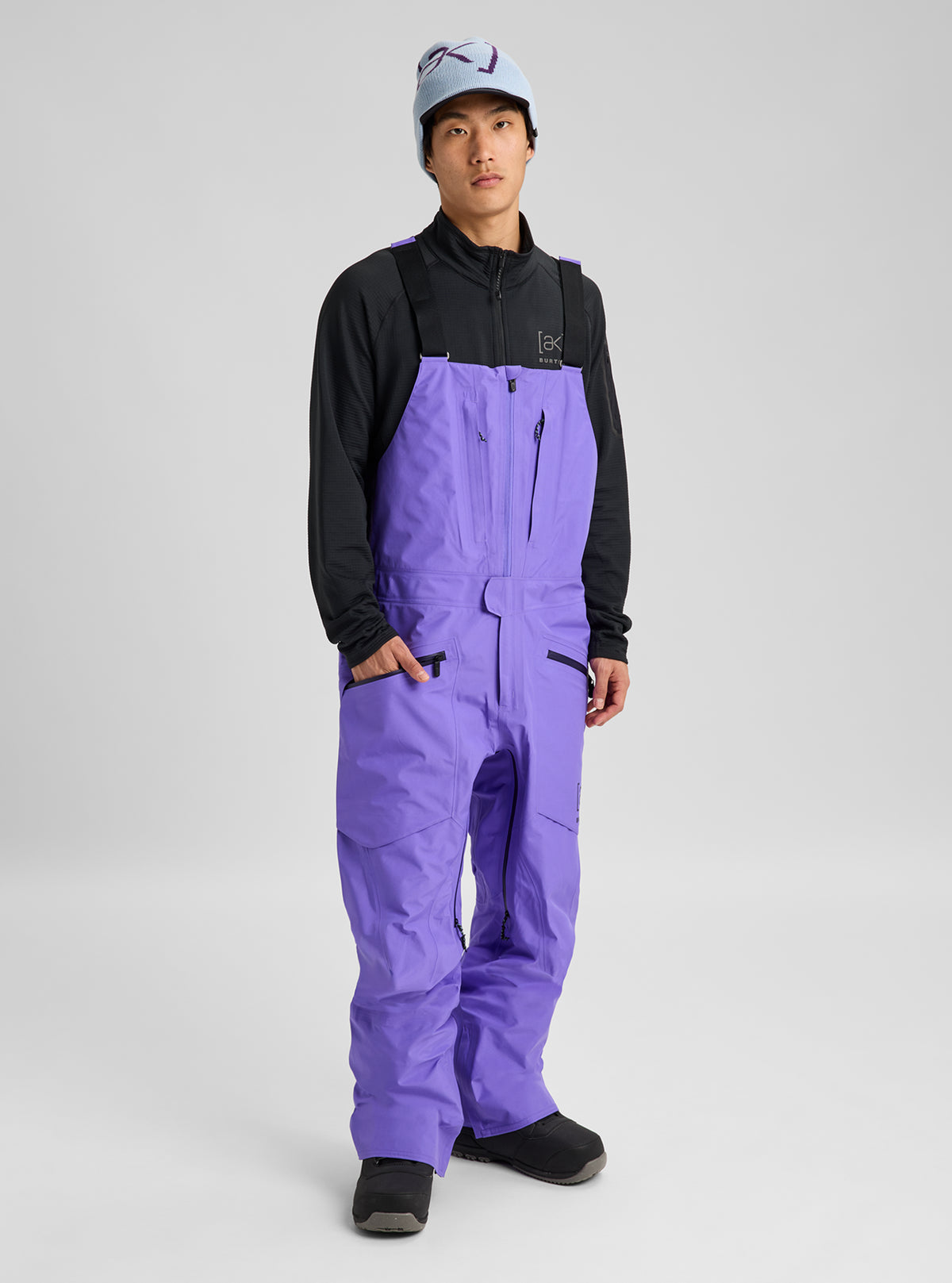 Product image of Men's Burton [ak] Freebird GORE‑TEX 3L Stretch Bib Pants[Variant:Purple Voltage]