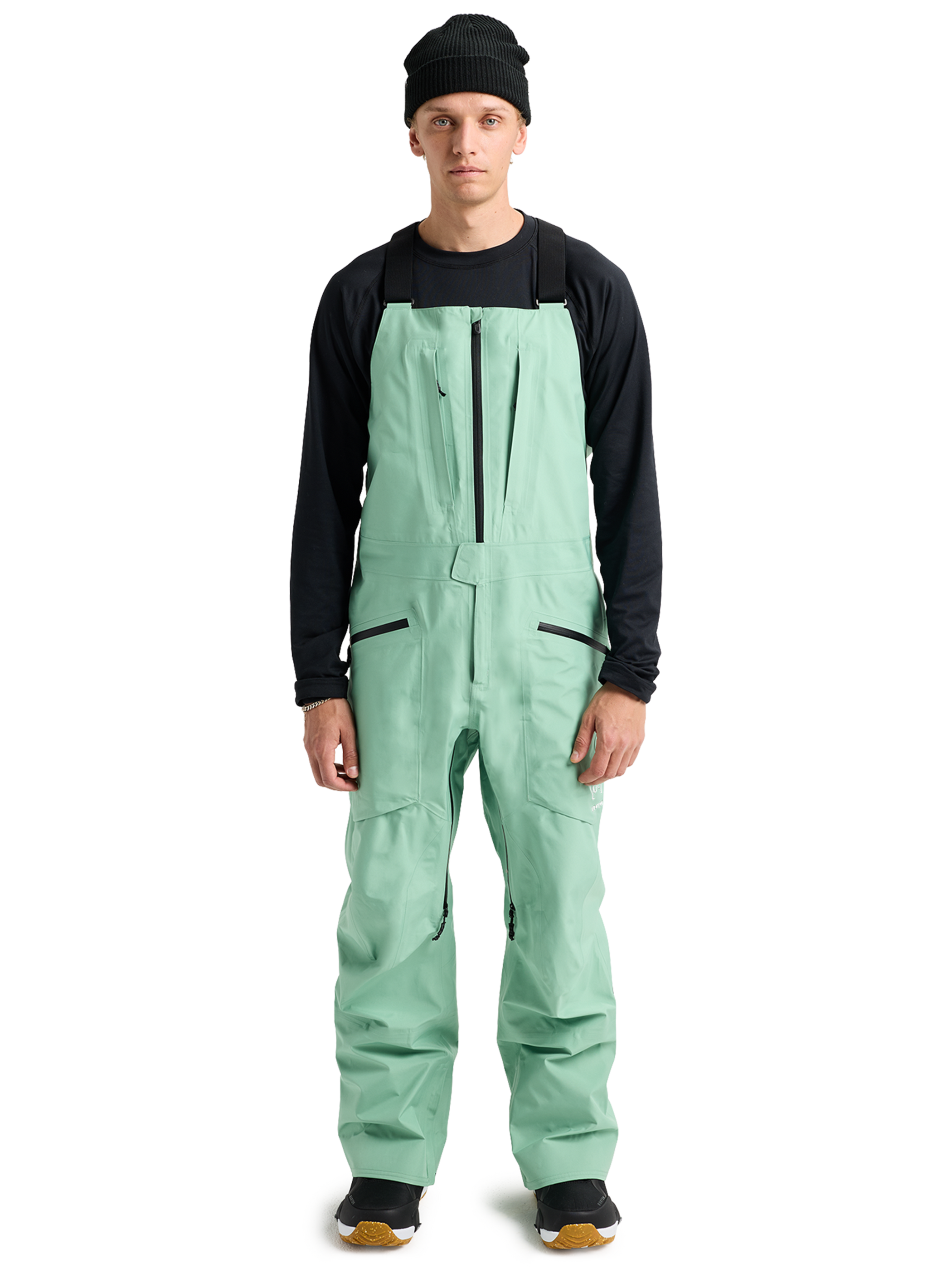 Product image of Men's Burton [ak] Freebird GORE‑TEX 3L Stretch Bib Pants[Variant:Soft Sage]