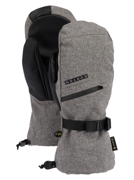 Men's Burton GORE-TEX Mittens, Gray Heather / XS