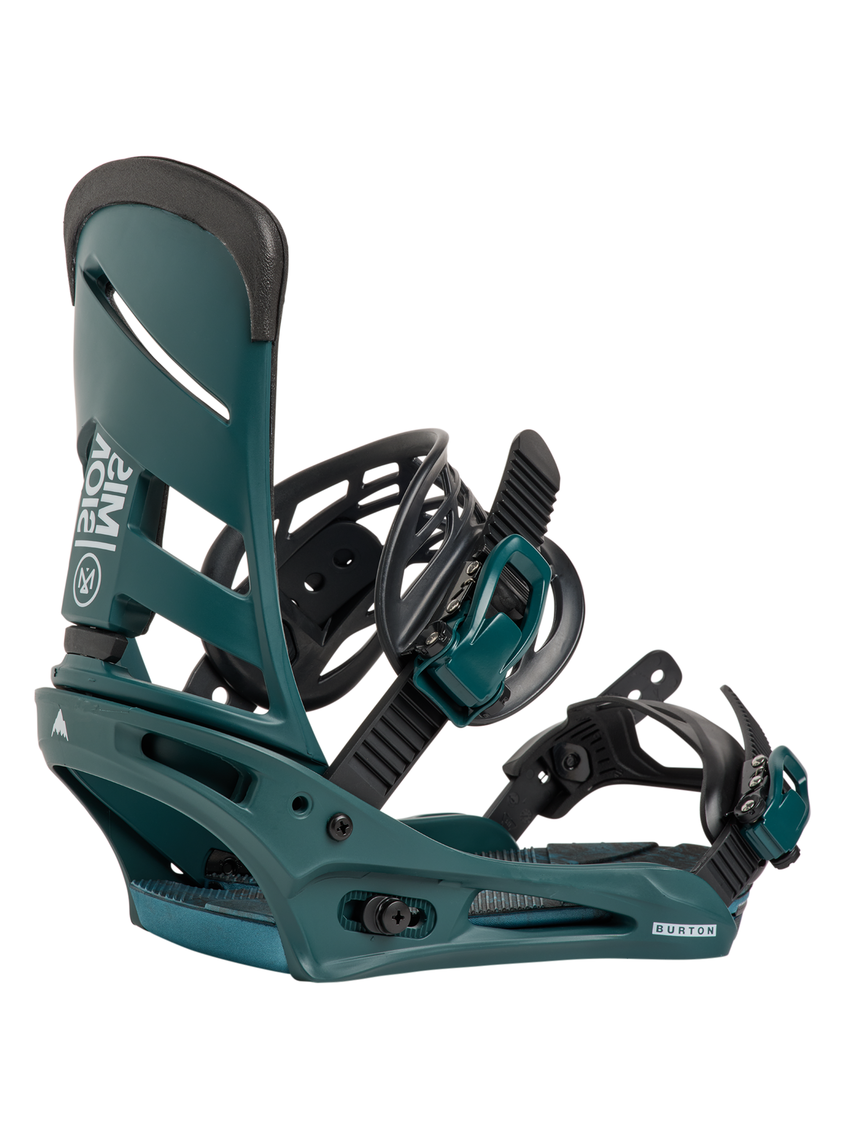 burton freeride bindings snowboard Men's Malavita 2026 Green/White/Black L Back reduces hardware and weight Burton Freestyle Snowboard Bindings |
