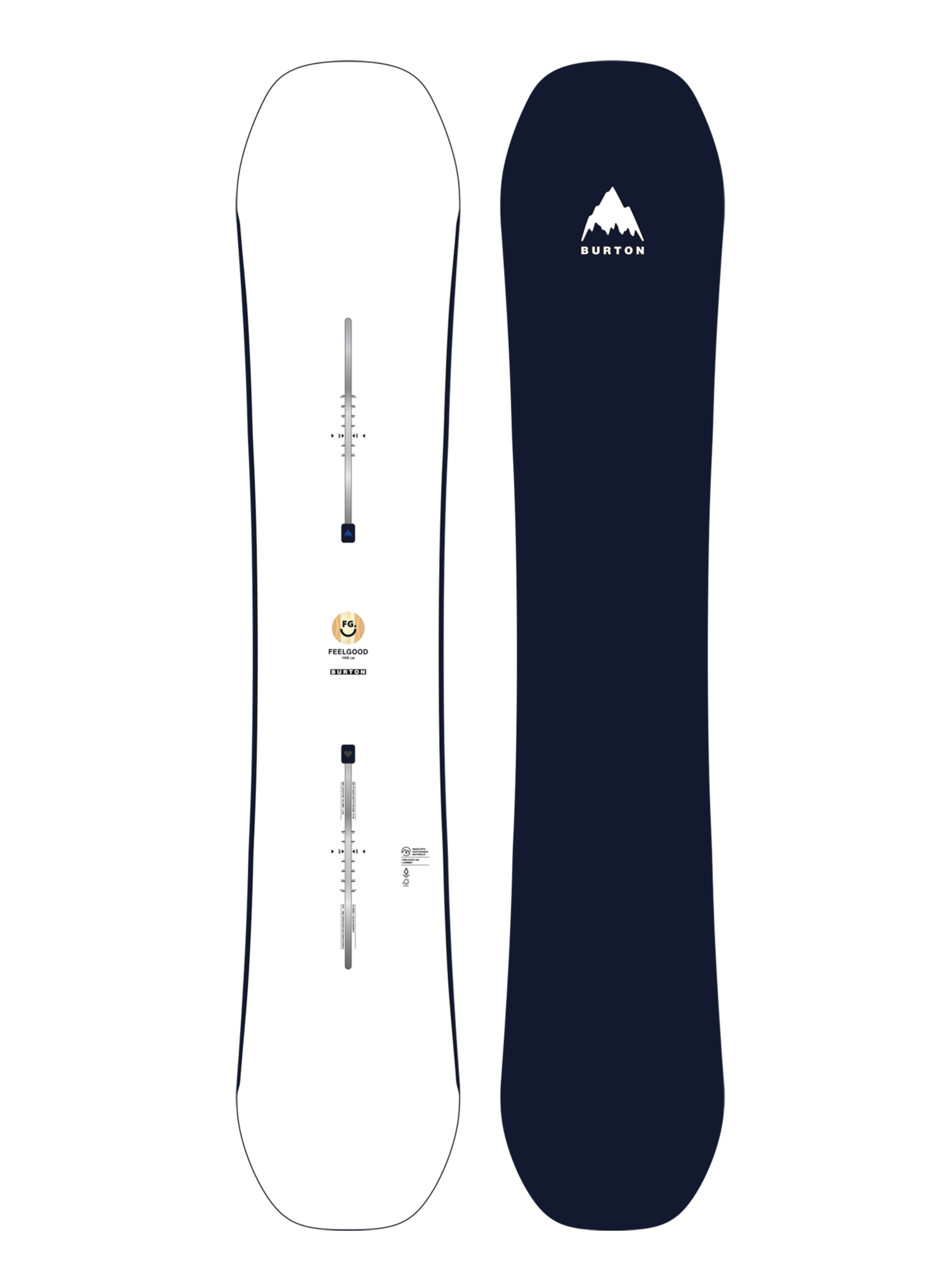 Product image of Women's Burton Feelgood Camber Snowboard[Variant:White]