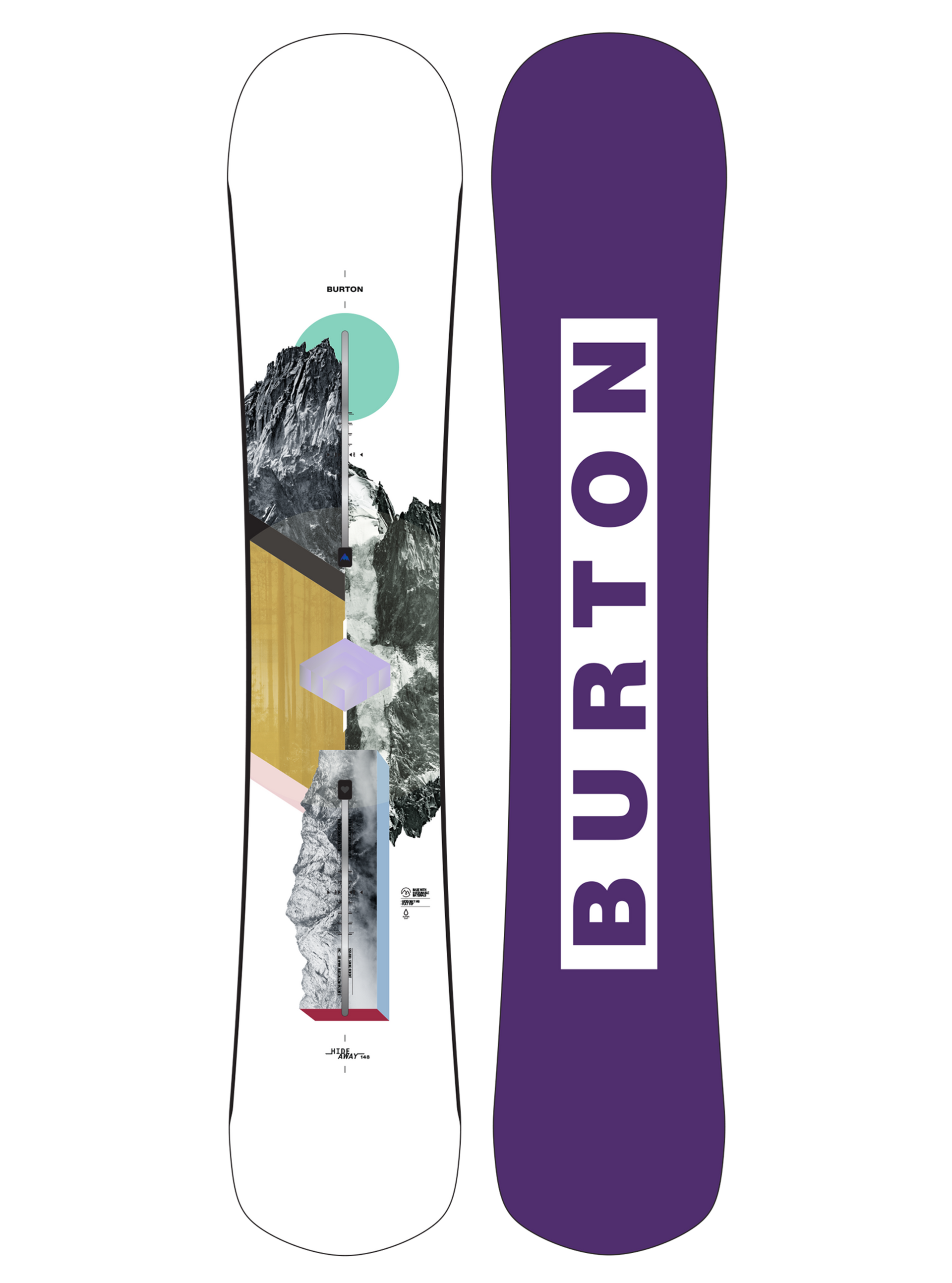 バートン Burton Hideaway Flat Top 144 Women's Burton Hideaway Flat Top Snowboard | Burton.com Winter 2026