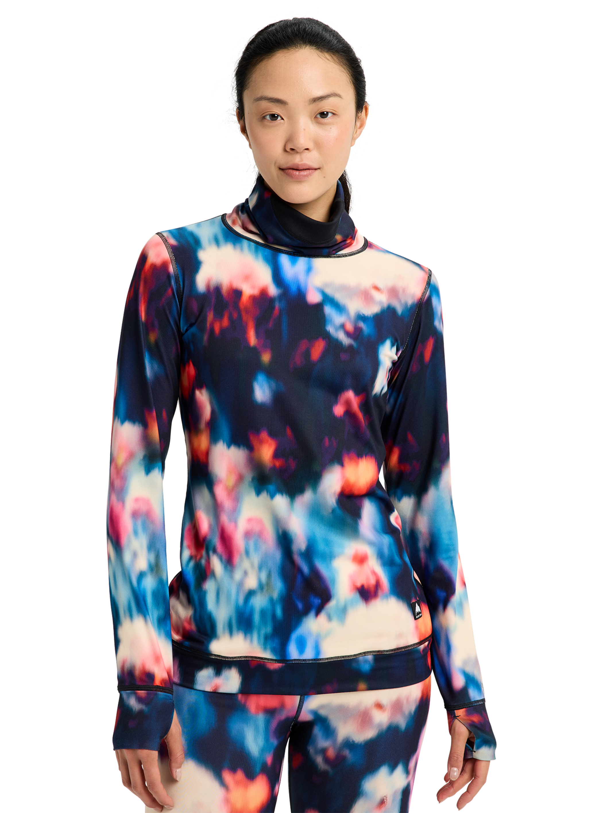 Product image of Women's Burton Midweight Base Layer Long Neck Shirt[Variant:Floral Blur]
