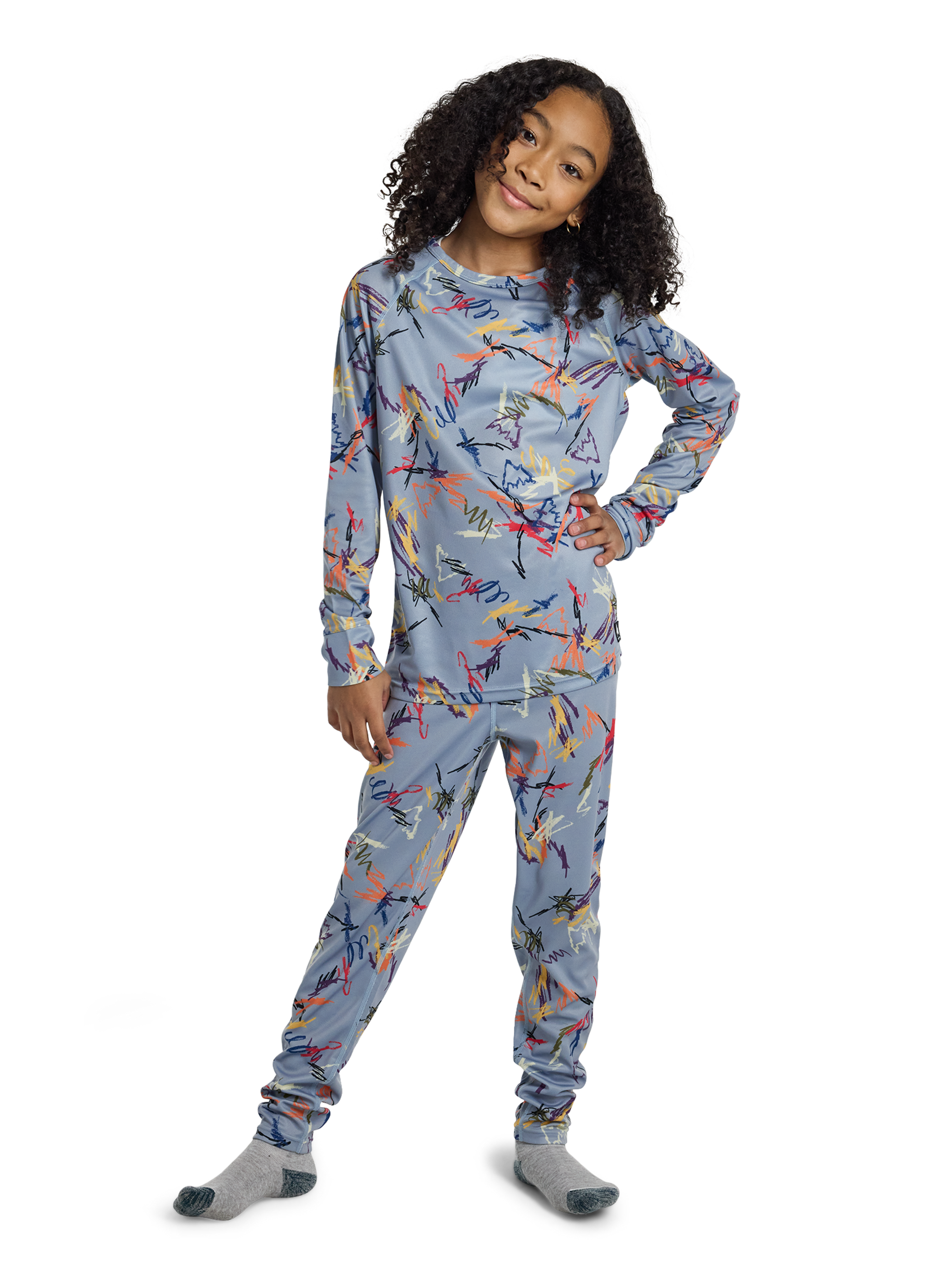 Product image of Kids' Burton Lightweight Base Layer Set[Variant:Scribble]
