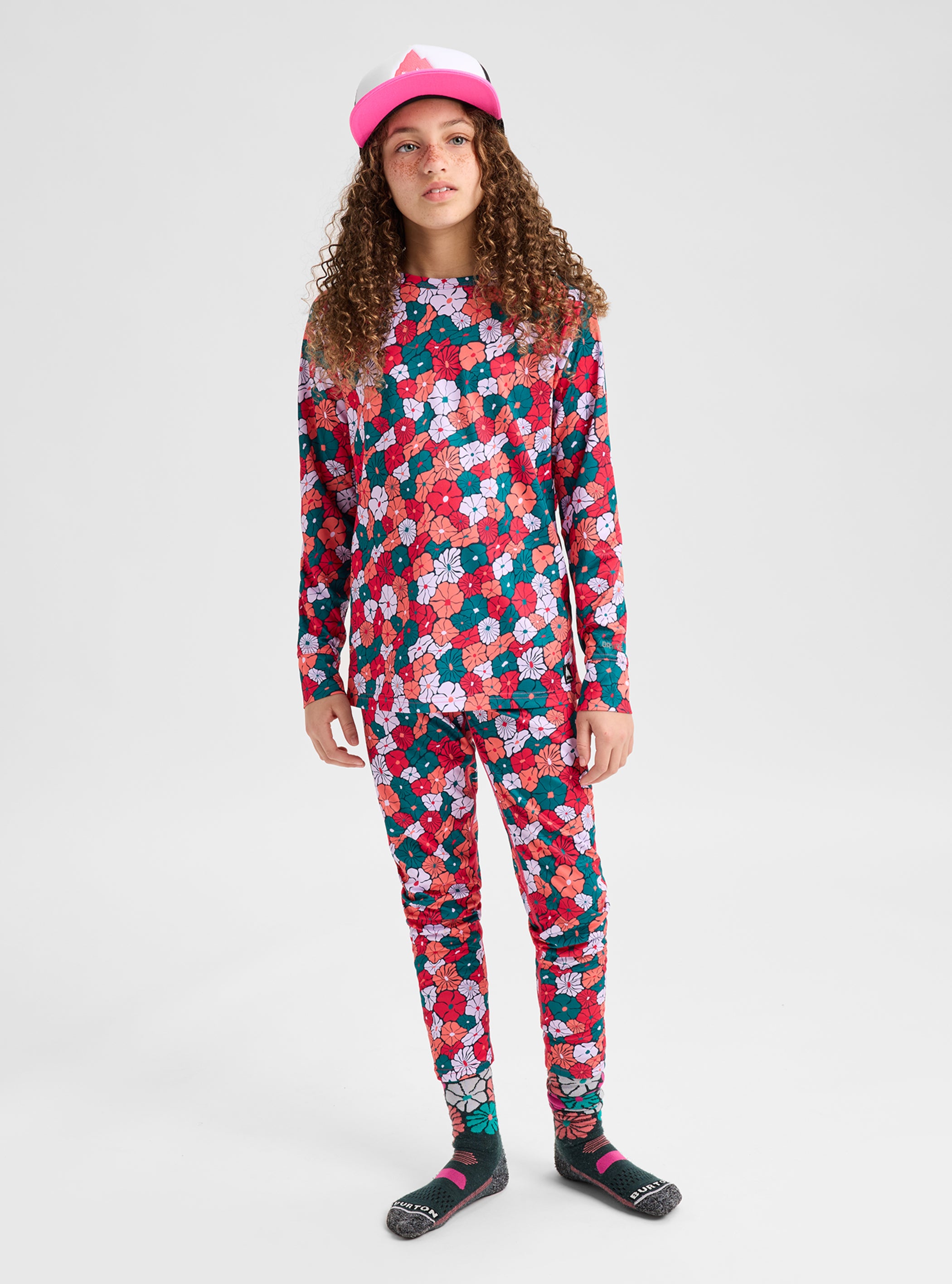 Product image of Kids' Burton Lightweight Base Layer Set[Variant:Pop Floral]