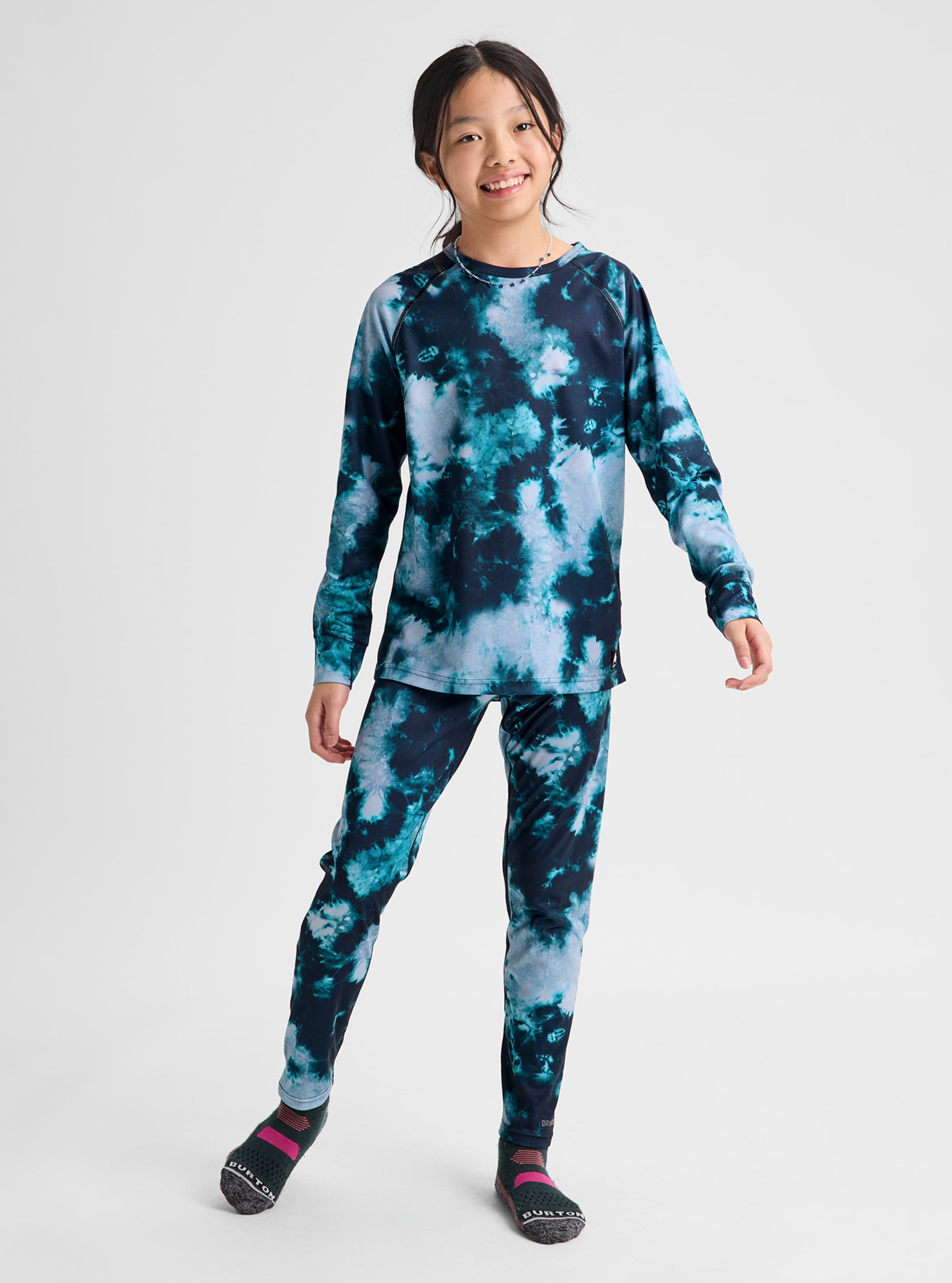Product image of Kids' Burton Lightweight Base Layer Set[Variant:Crumple Dye]