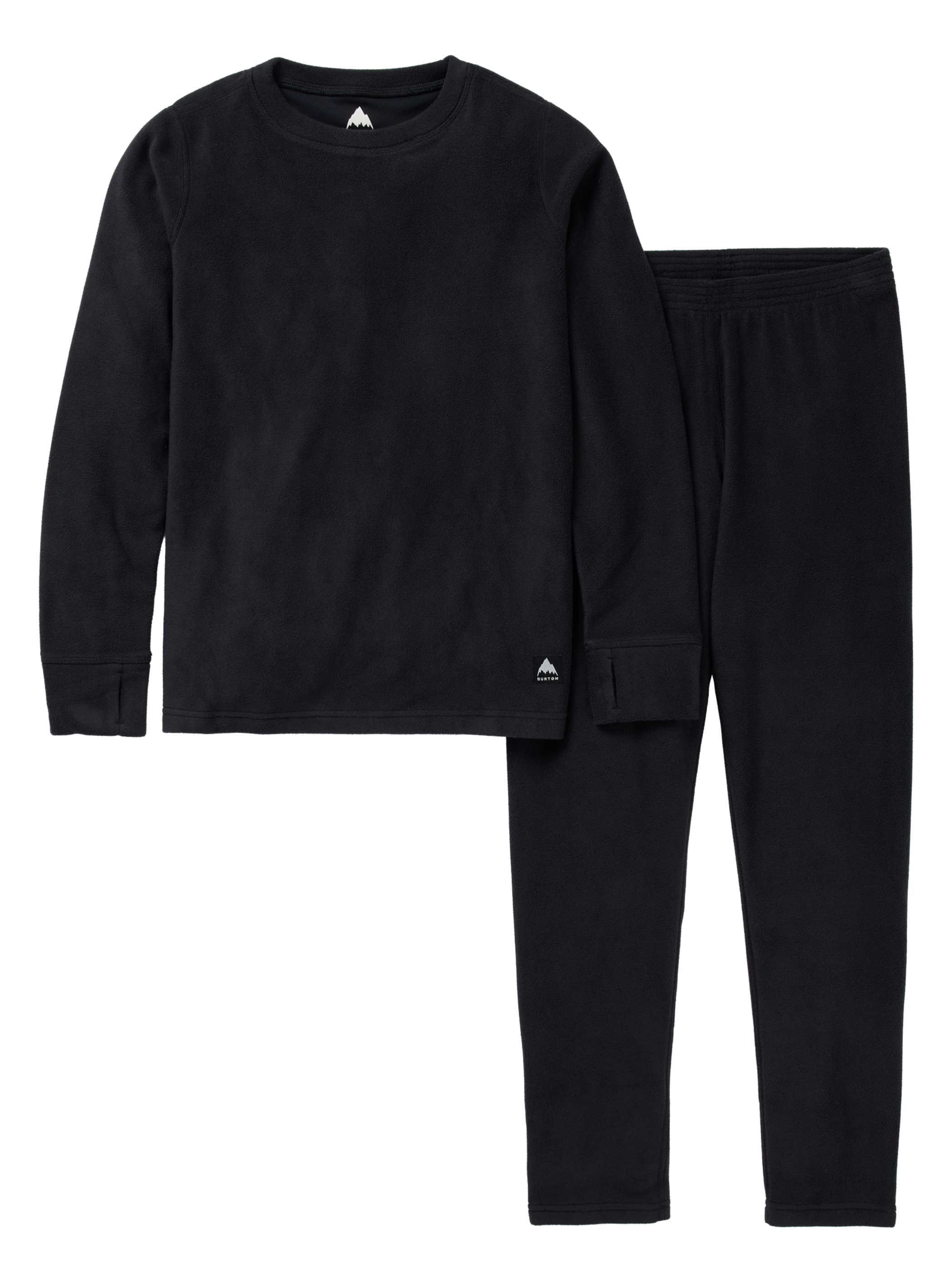 Product image of Kids' Burton Fleece Base Layer Set[Variant:True Black]