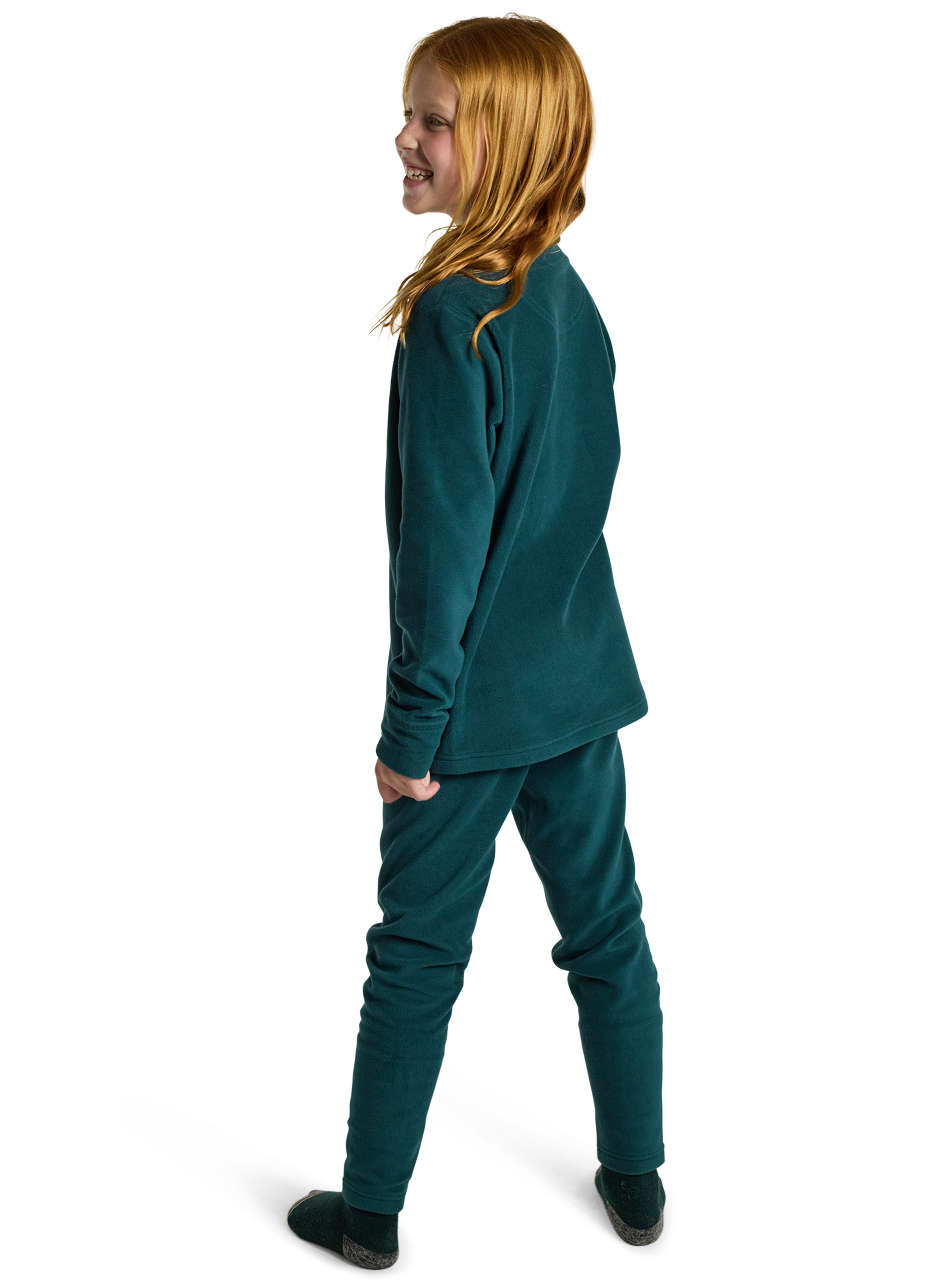 Product image of Kids' Burton Fleece Base Layer Set[Variant:Deep Emerald]