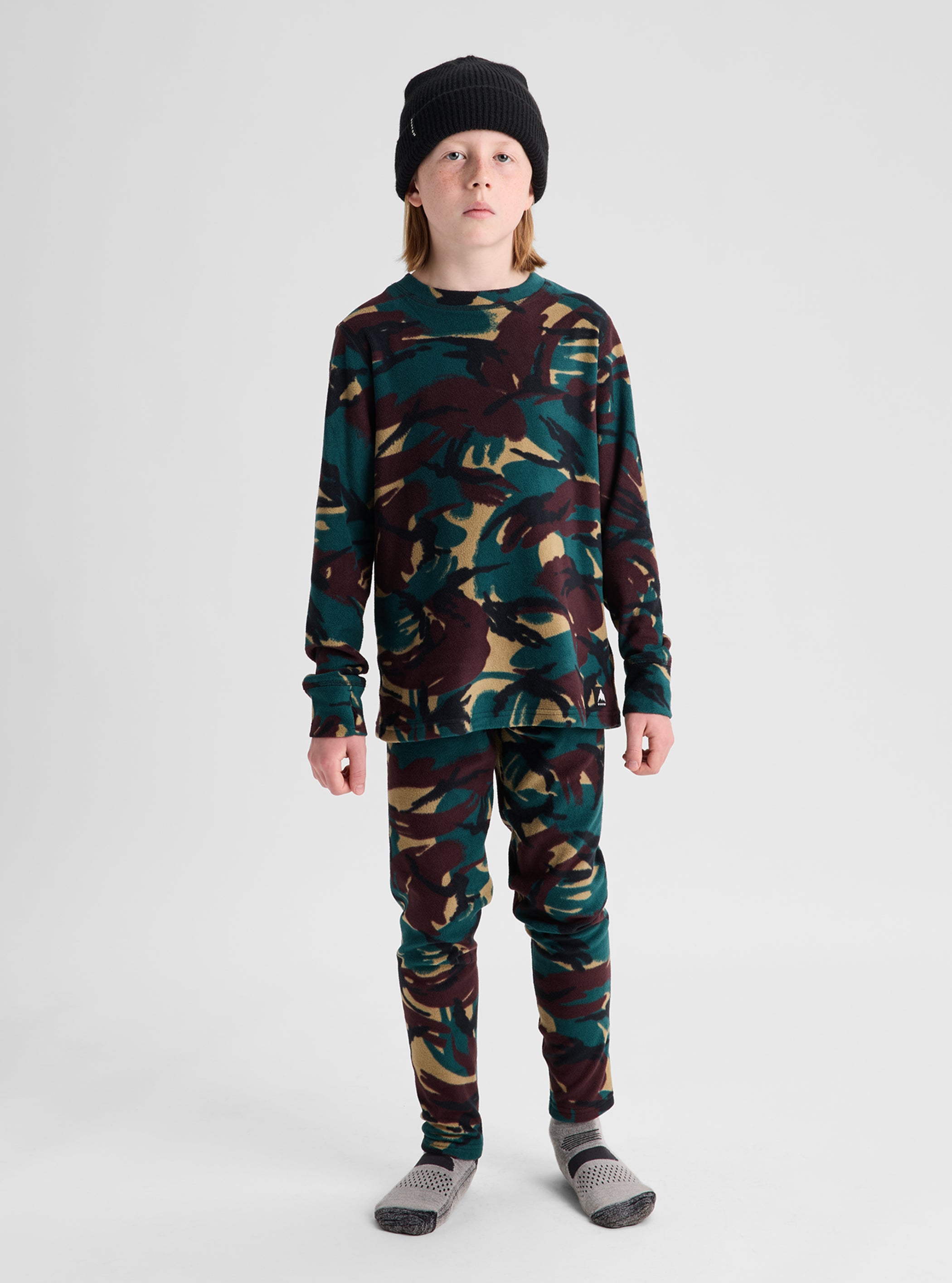Product image of Kids' Burton Fleece Base Layer Set[Variant:Seersucker Camo]