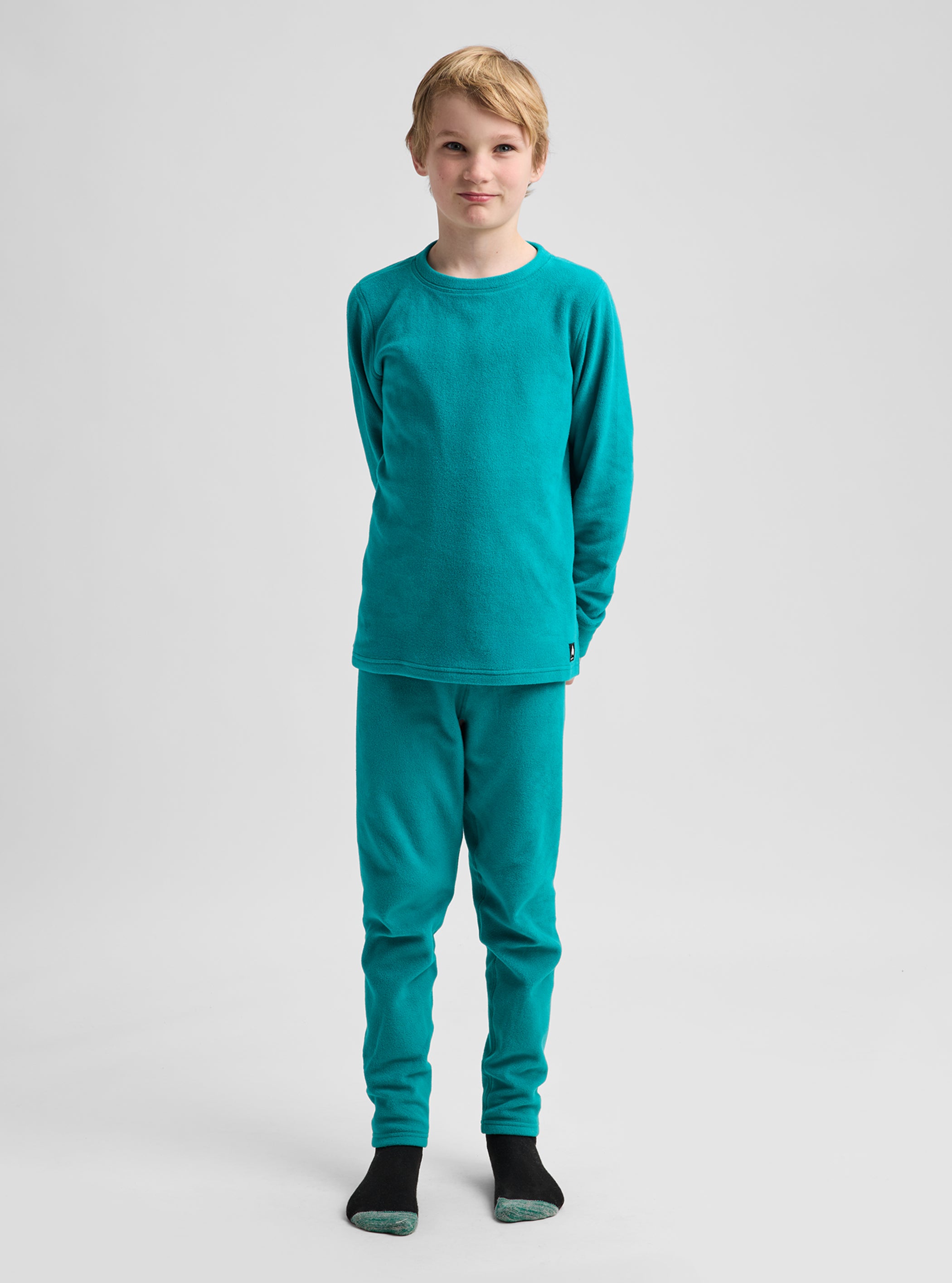 Product image of Kids' Burton Fleece Base Layer Set[Variant:Pacific Teal]