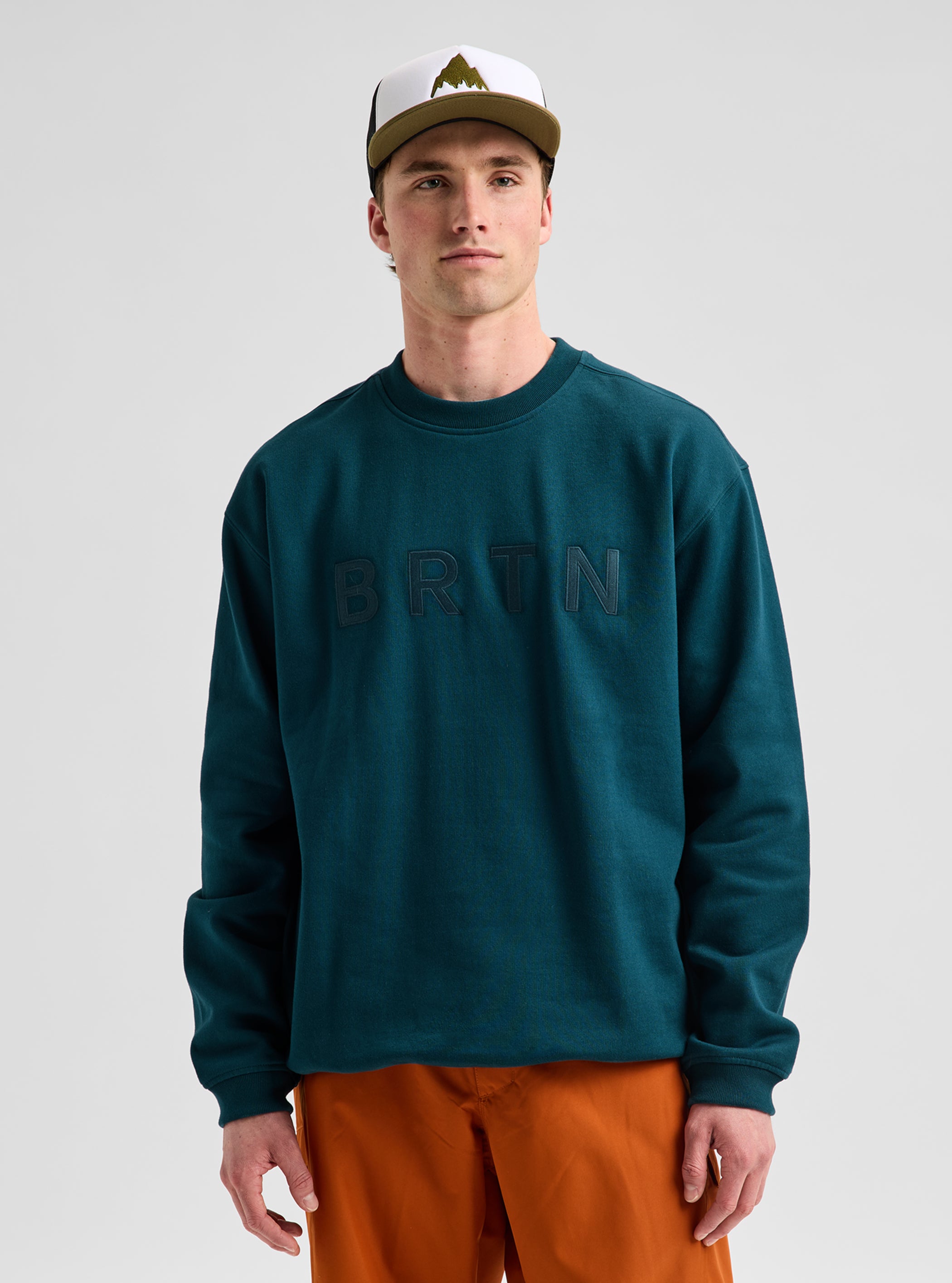 Product image of Men's Burton BRTN Crew Sweatshirt[Variant:Atlantic Teal]