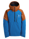 Product image of Men's Burton [ak] Velocity GORE‑TEX 2L Anorak Jacket[Variant:Blue Teal / Chestnut Brown]