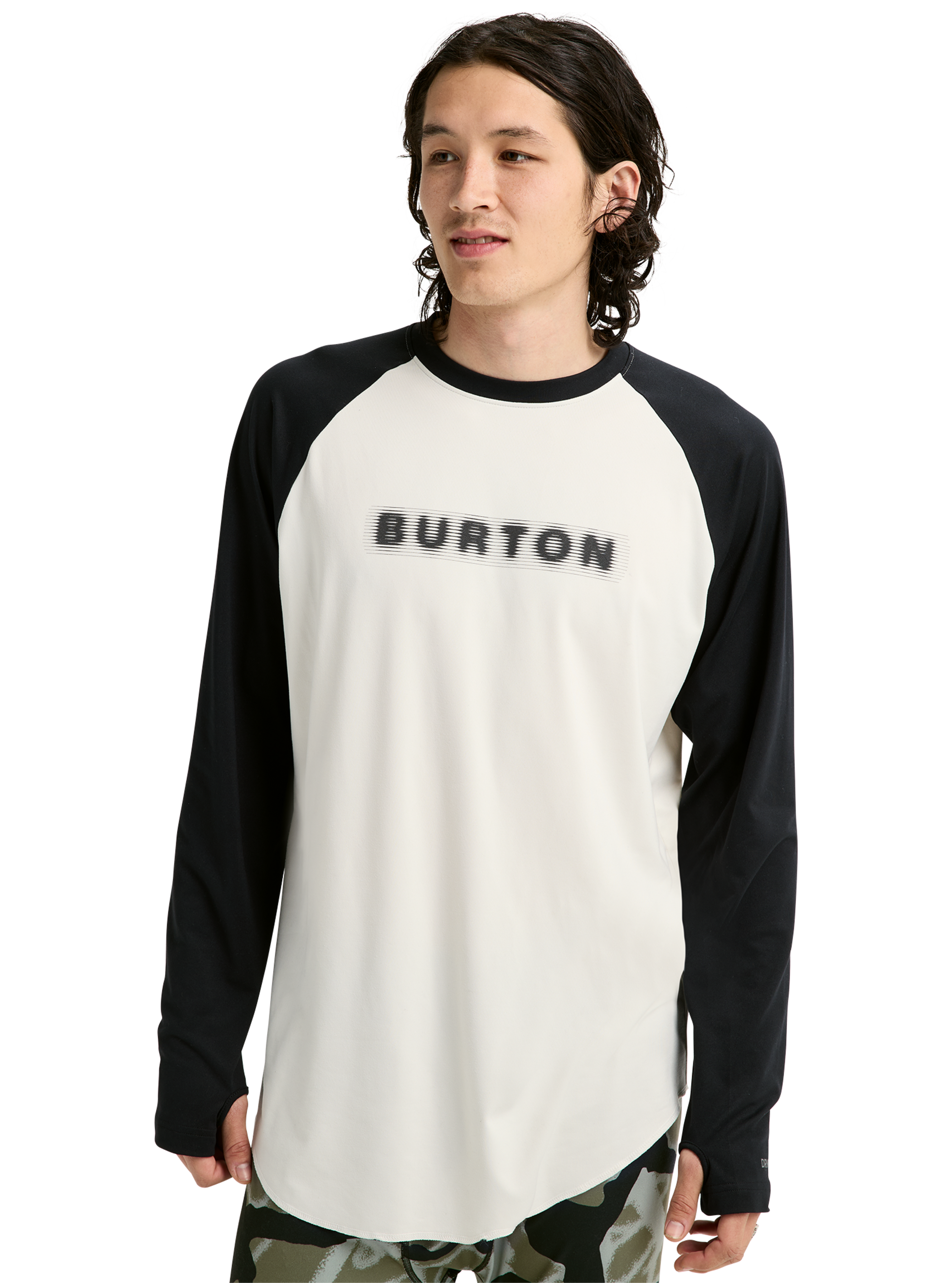 Product image of Men's Burton Roadie Base Layer Tech T-Shirt[Variant:Stout White / True Black]