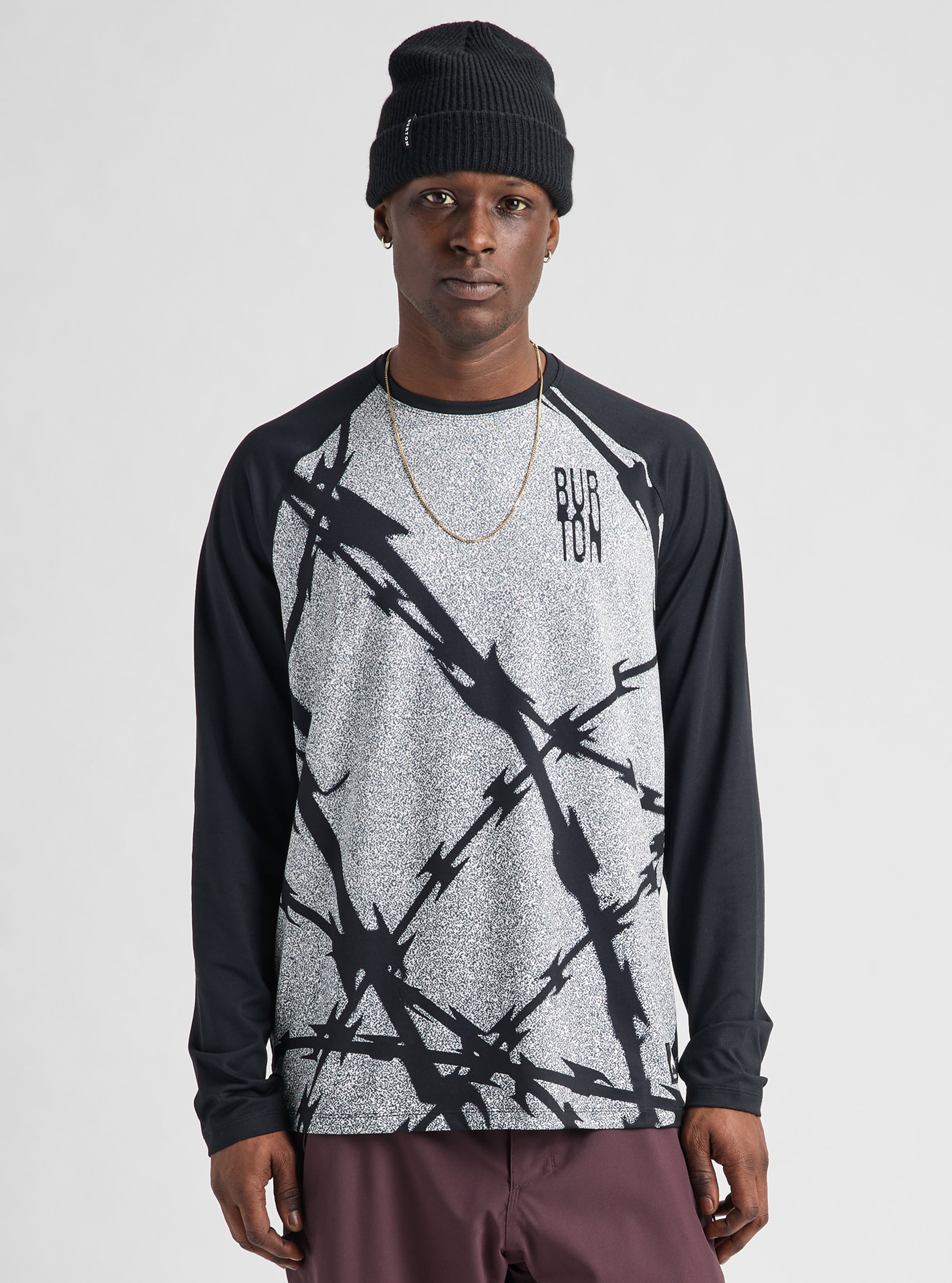 Product image of Men's Burton Roadie Base Layer Tech T-Shirt[Variant:Bad Dog / True Black]