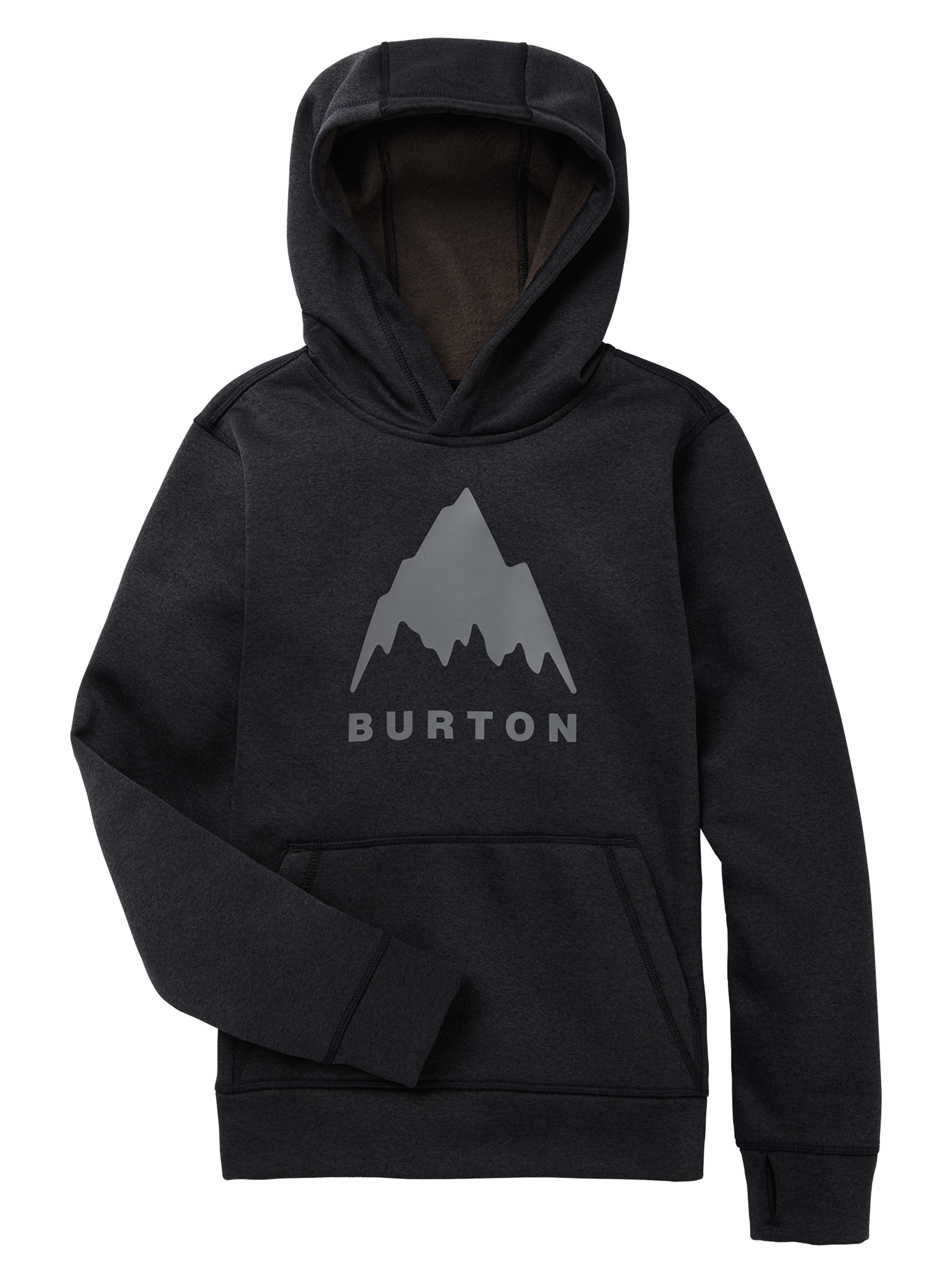Product image of Kids' Burton Oak Pullover Hoodie[Variant:True Black Heather]
