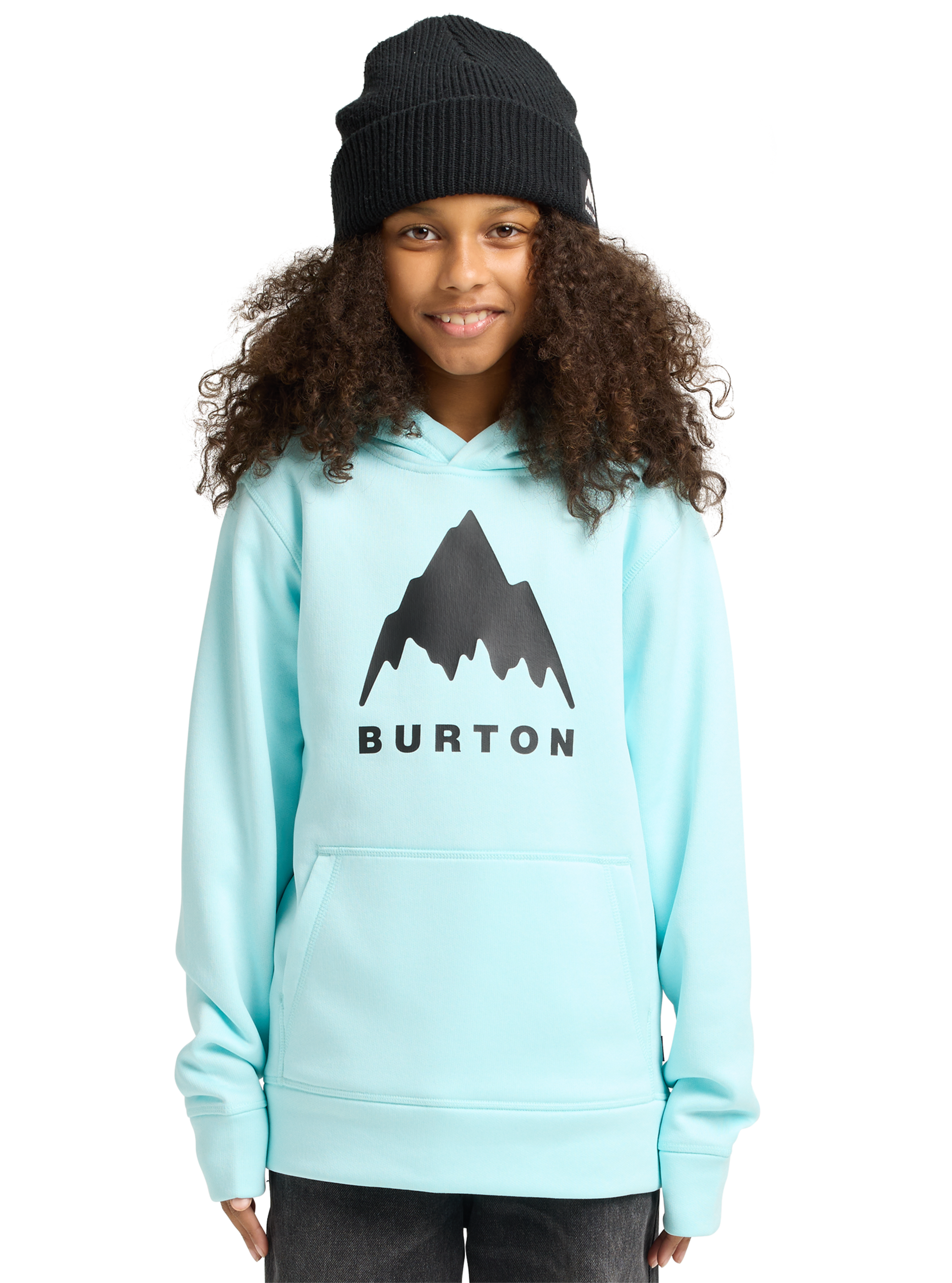 Product image of Kids' Burton Oak Pullover Hoodie[Variant:Light Teal Heather]