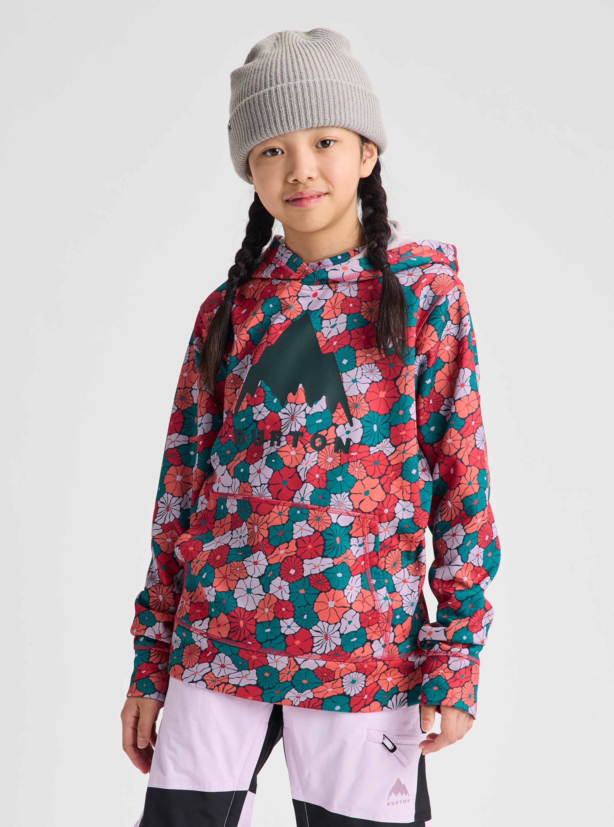Product image of Kids' Burton Oak Pullover Hoodie[Variant:Pop Floral]