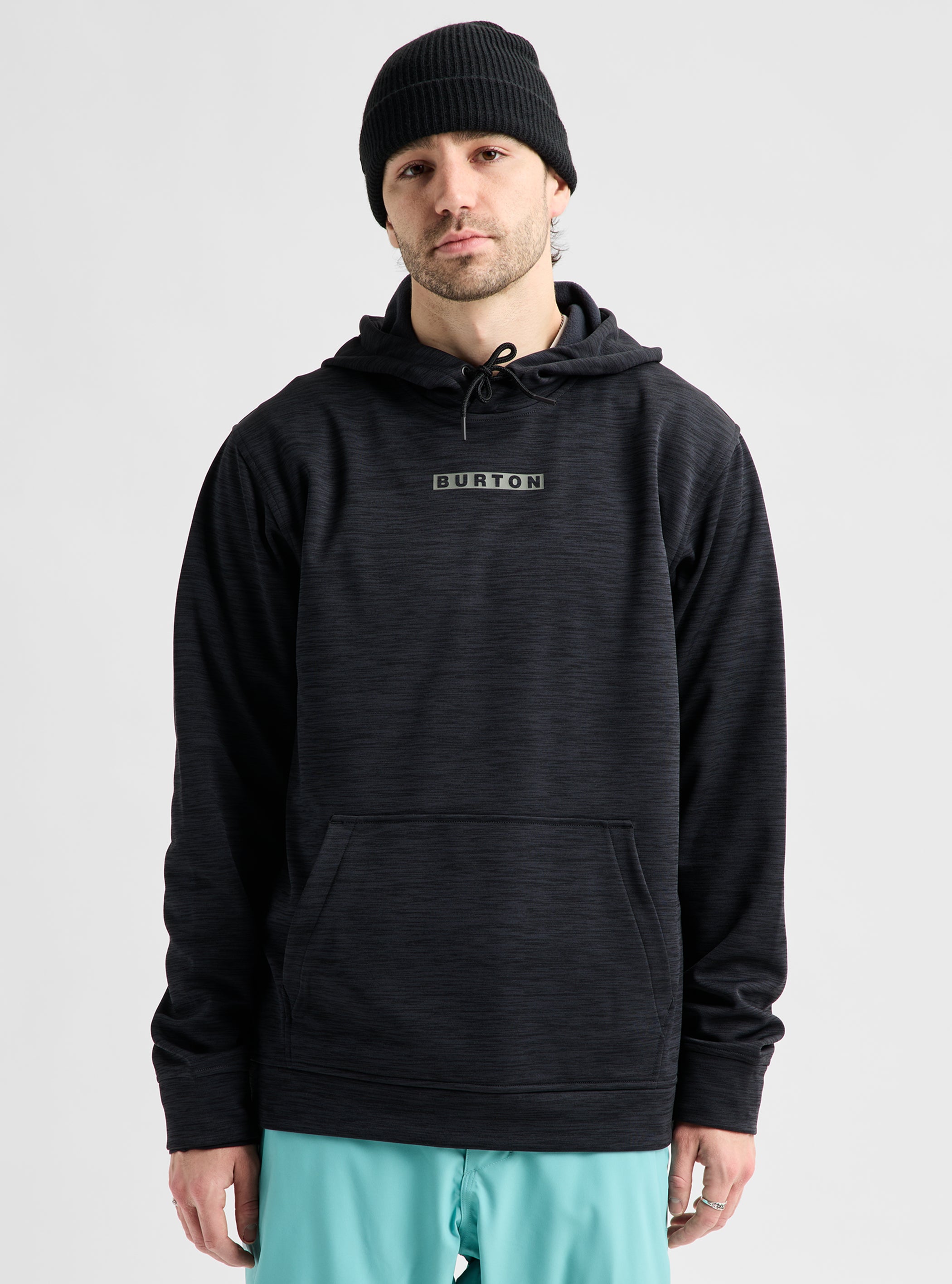 Product image of Men's Burton Oak Pullover Hoodie[Variant:True Black Heather]