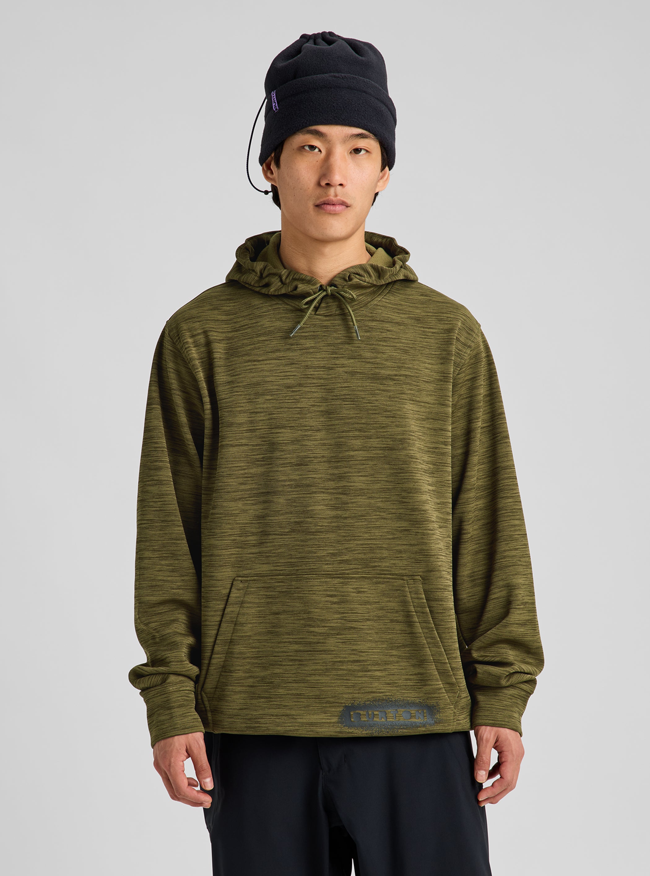 Product image of Men's Burton Oak Pullover Hoodie[Variant:Dried Moss Heather]