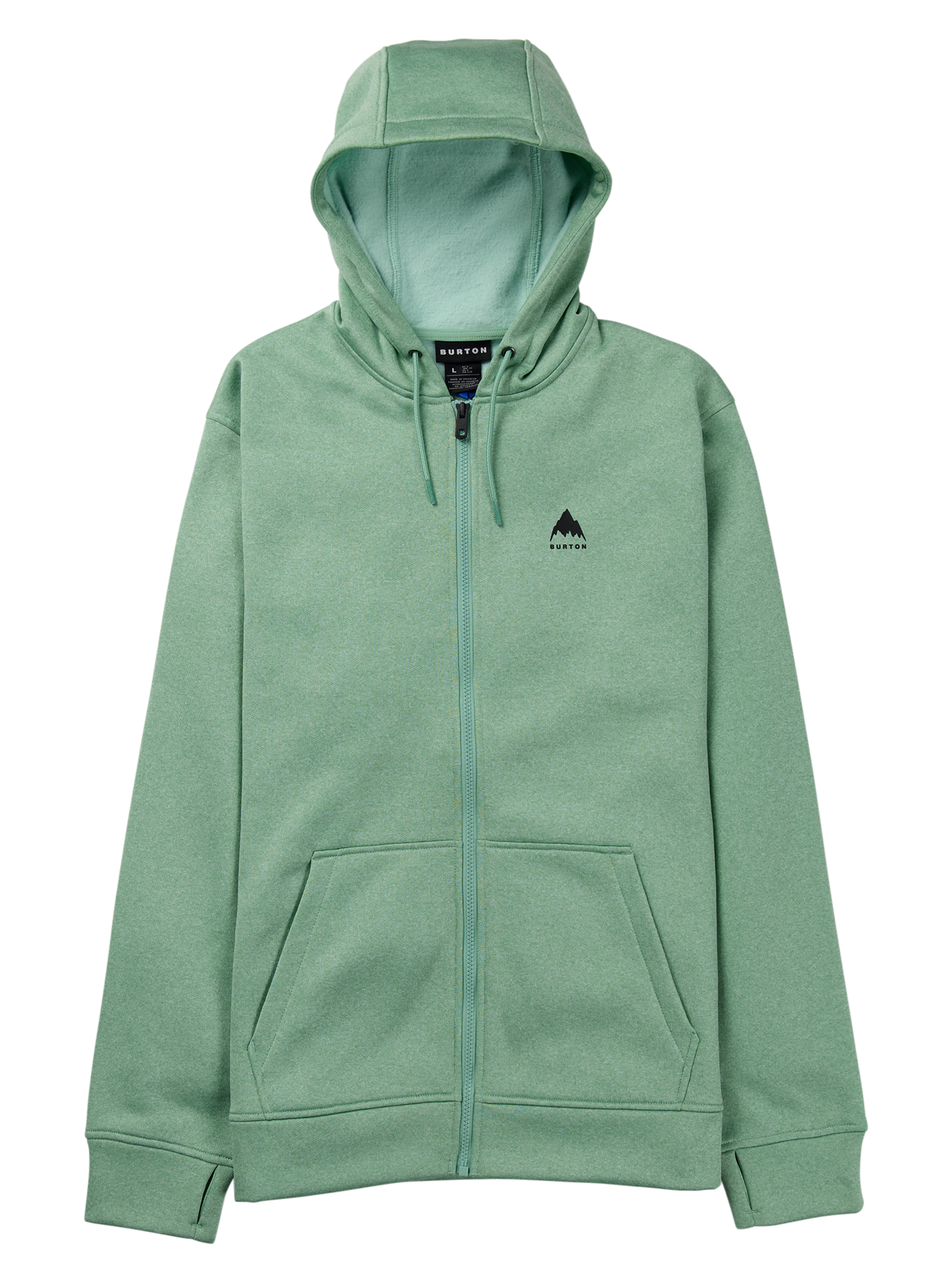 Product image of Men's Burton Oak Full-Zip Hoodie[Variant:Soft Sage Heather]