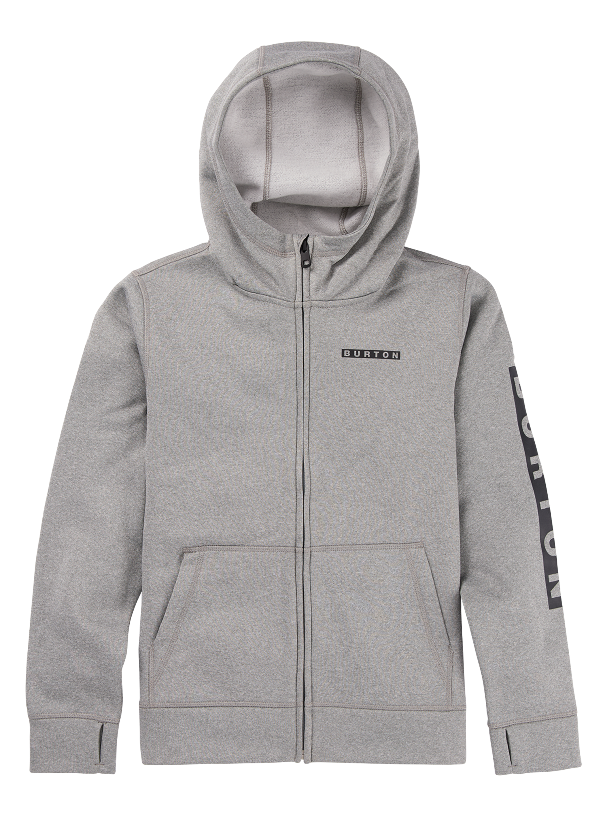 Product image of Kids' Burton Oak Full-Zip Hoodie[Variant:Gray Heather]