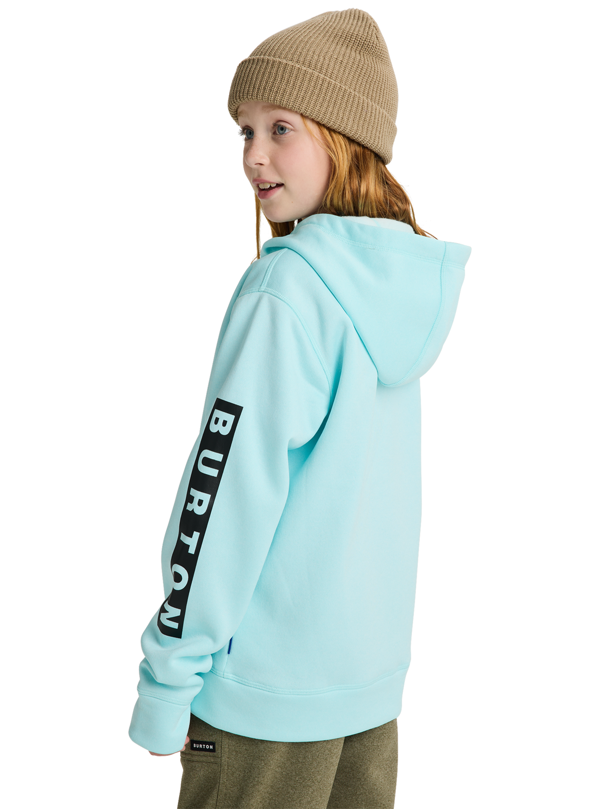 Product image of Kids' Burton Oak Full-Zip Hoodie[Variant:Light Teal Heather]