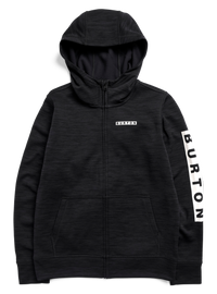 Product image of Kids' Burton Oak Full-Zip Hoodie[Variant:True Black Heather]