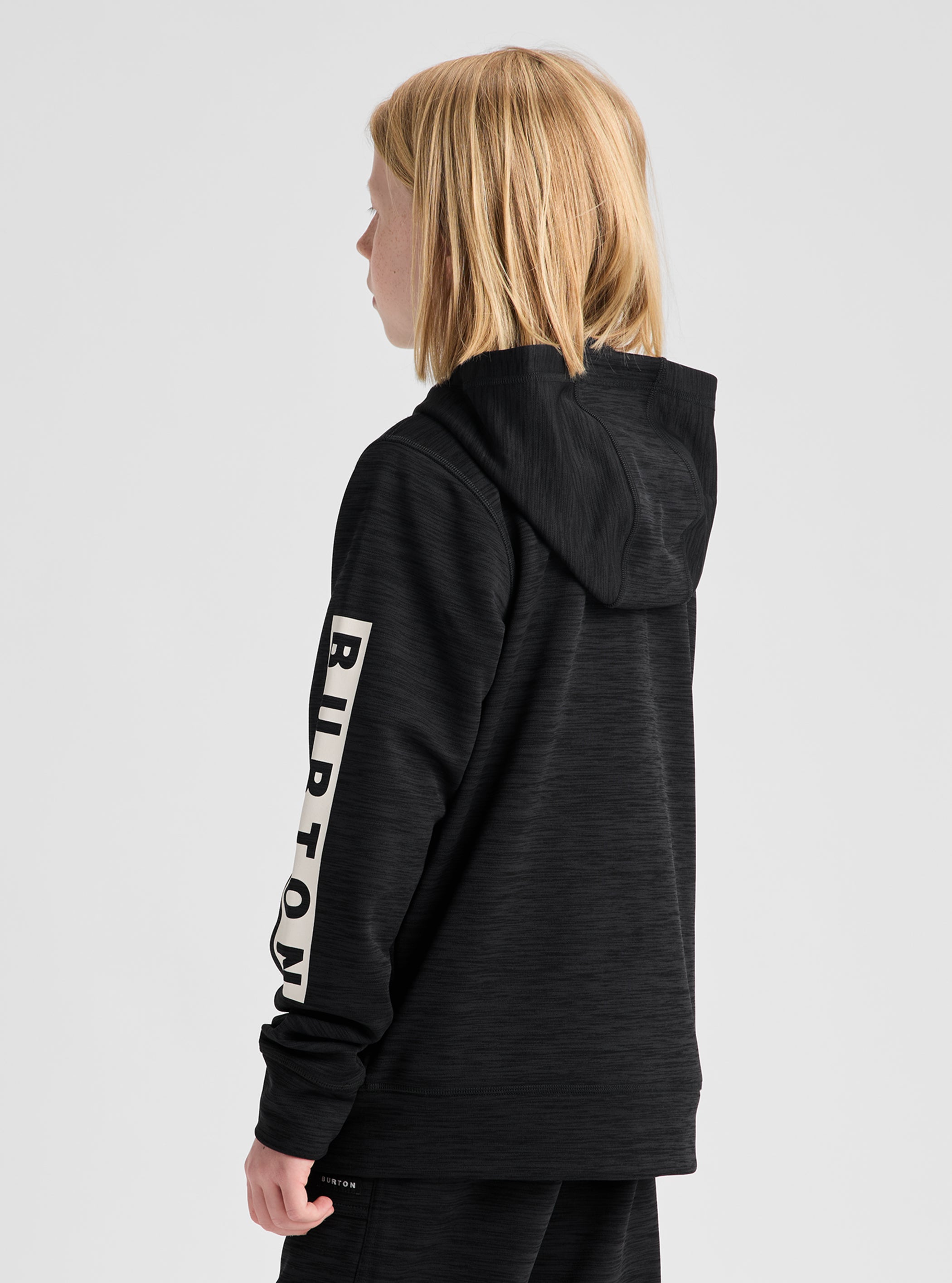 Product image of Kids' Burton Oak Full-Zip Hoodie[Variant:True Black Heather]