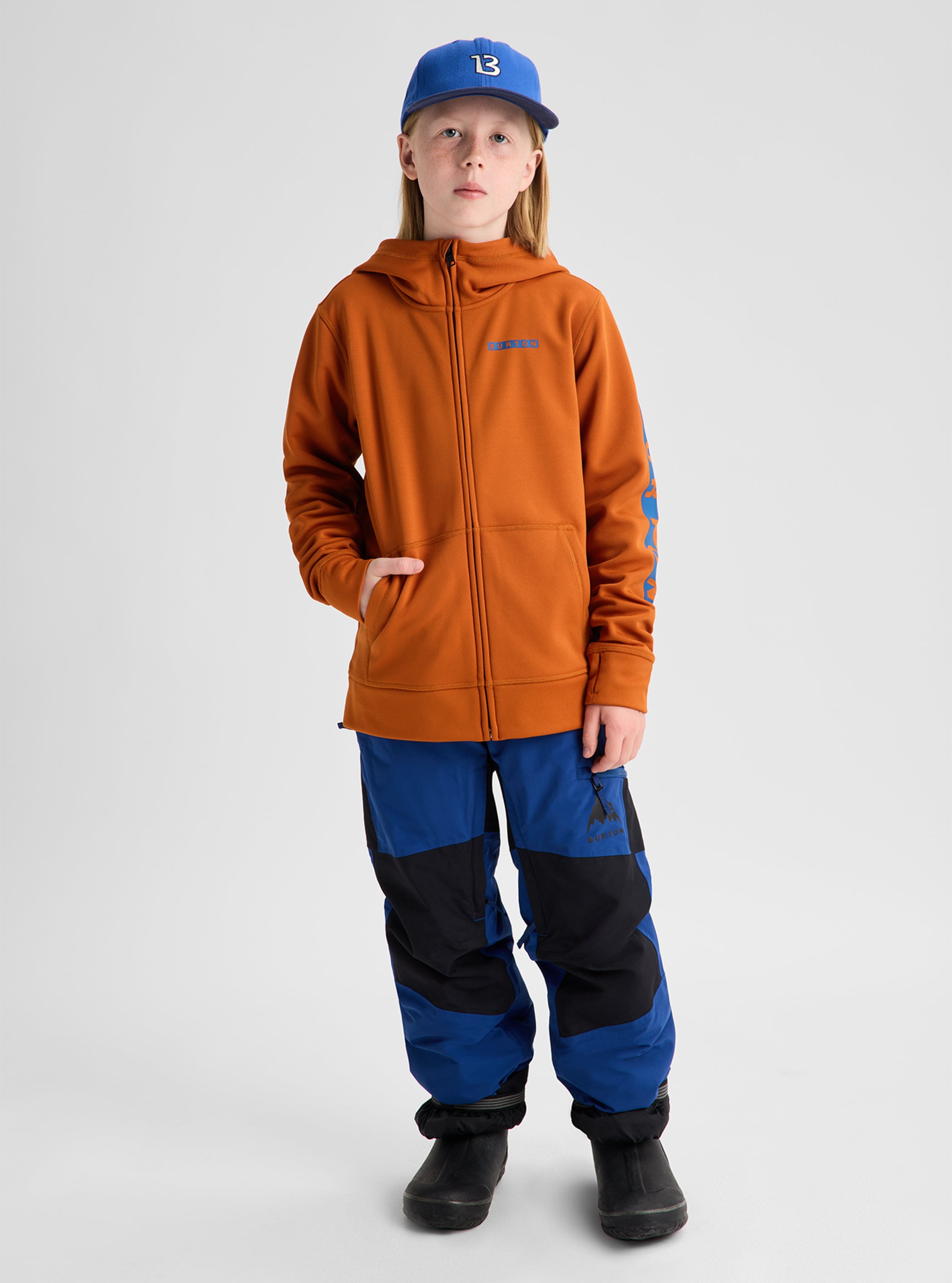 Product image of Kids' Burton Oak Full-Zip Hoodie[Variant:Spiced Chai]