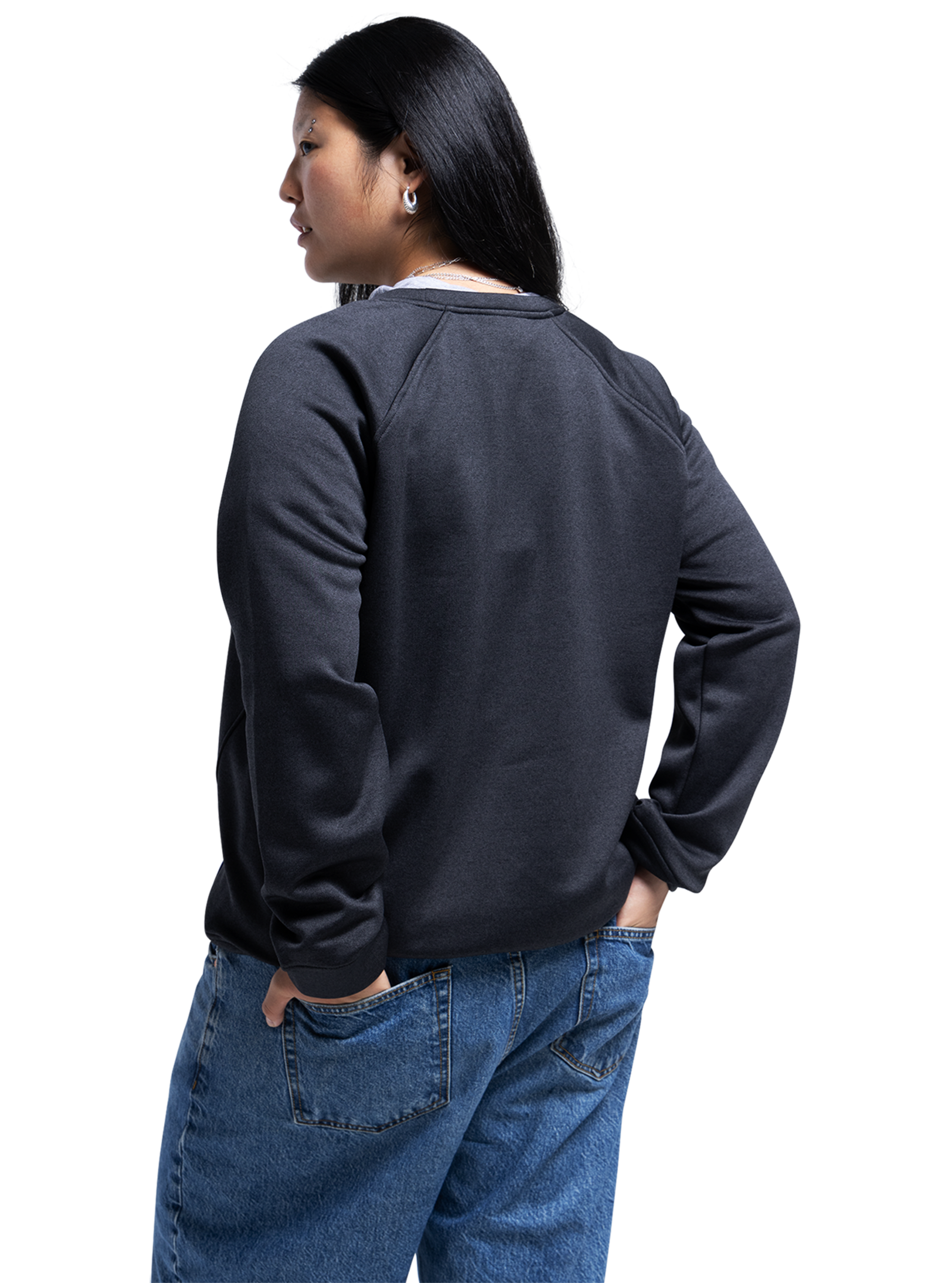 Product image of Women's Burton Oak Crewneck Fleece[Variant:True Black Heather]