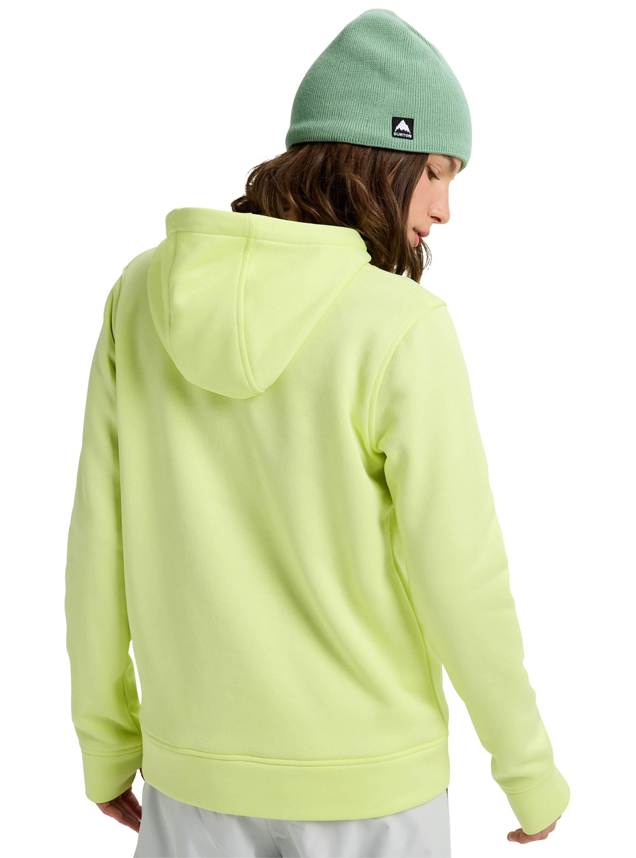 Product image of Women's Burton Oak Pullover Hoodie[Variant:Glow Yellow Green Heather]