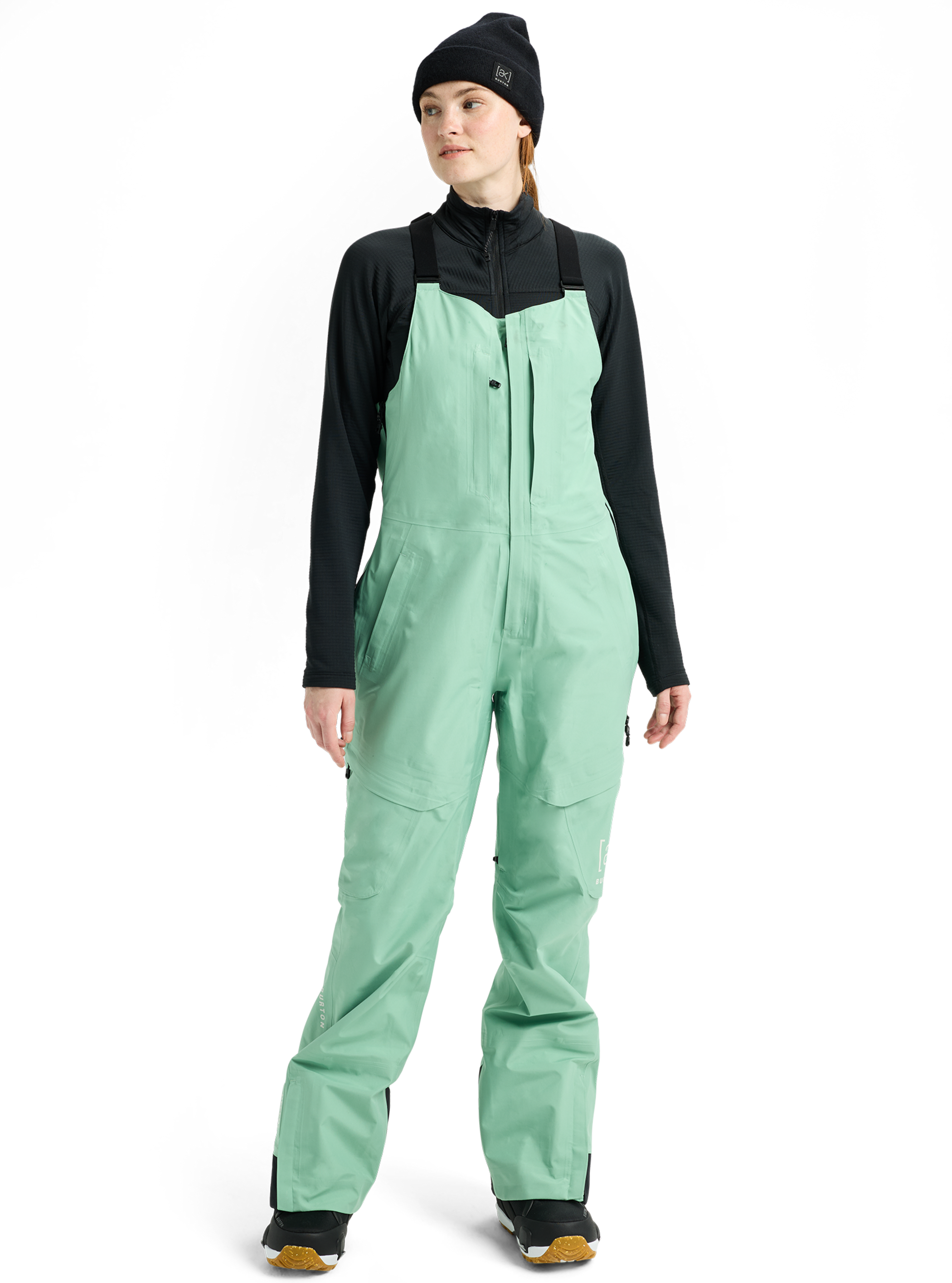 Product image of Women's Burton [ak] Kimmy GORE‑TEX 3L Stretch Bib Pants[Variant:Soft Sage]