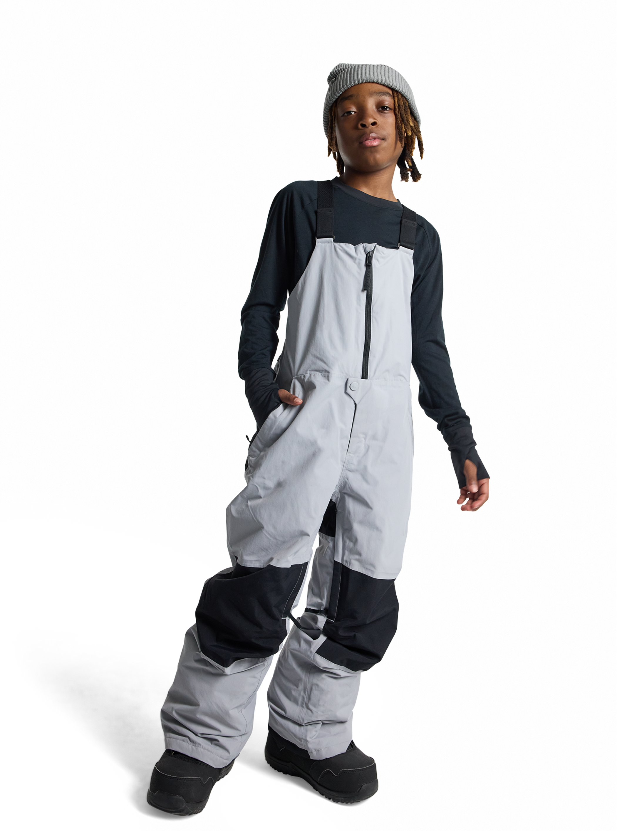 Product image of Kids' Burton Skylar 2L Bib Pants[Variant:Silver Sconce]