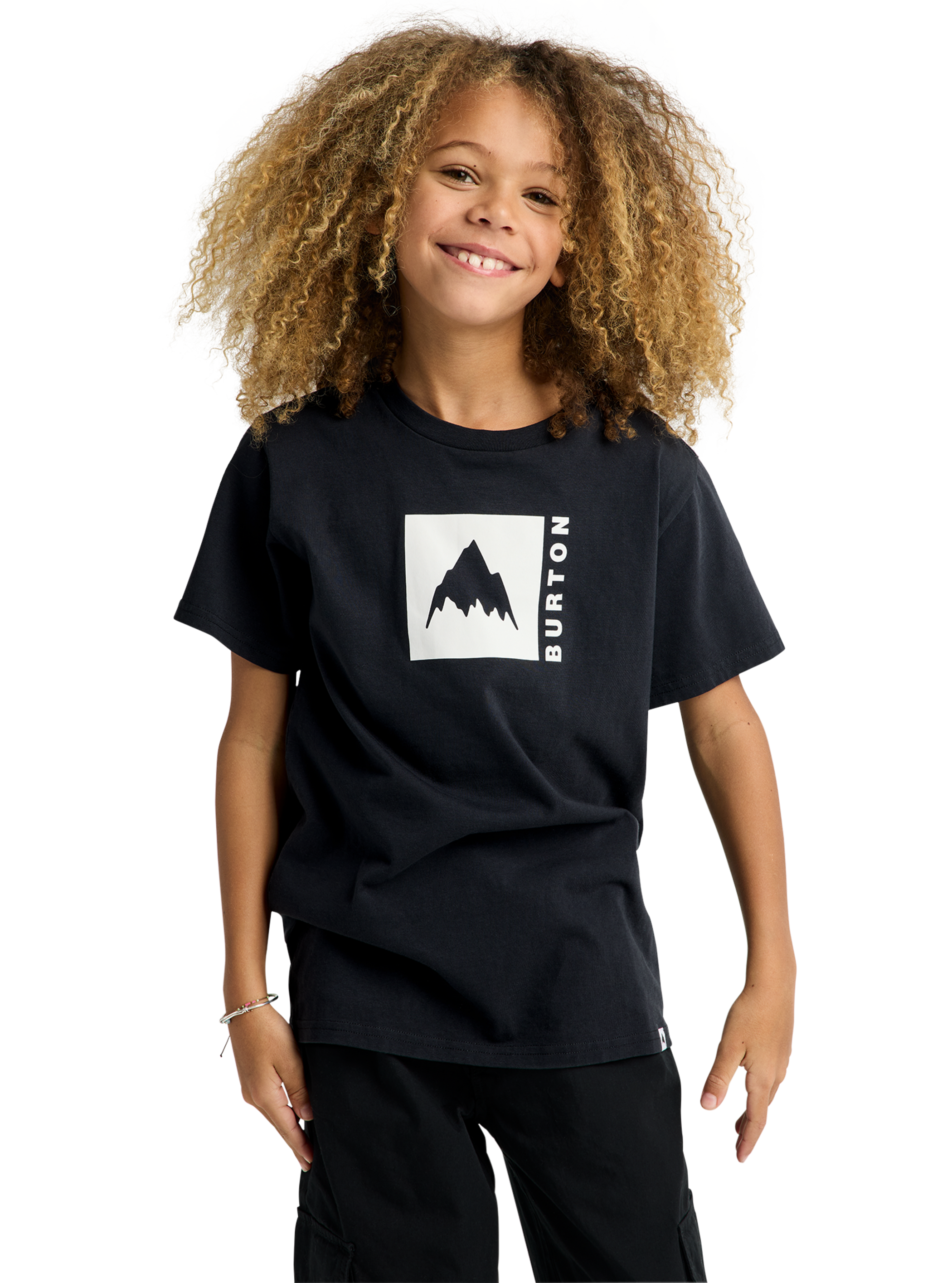 Product image of Kids' Burton Classic Mountain Short Sleeve T-Shirt[Variant:True Black]