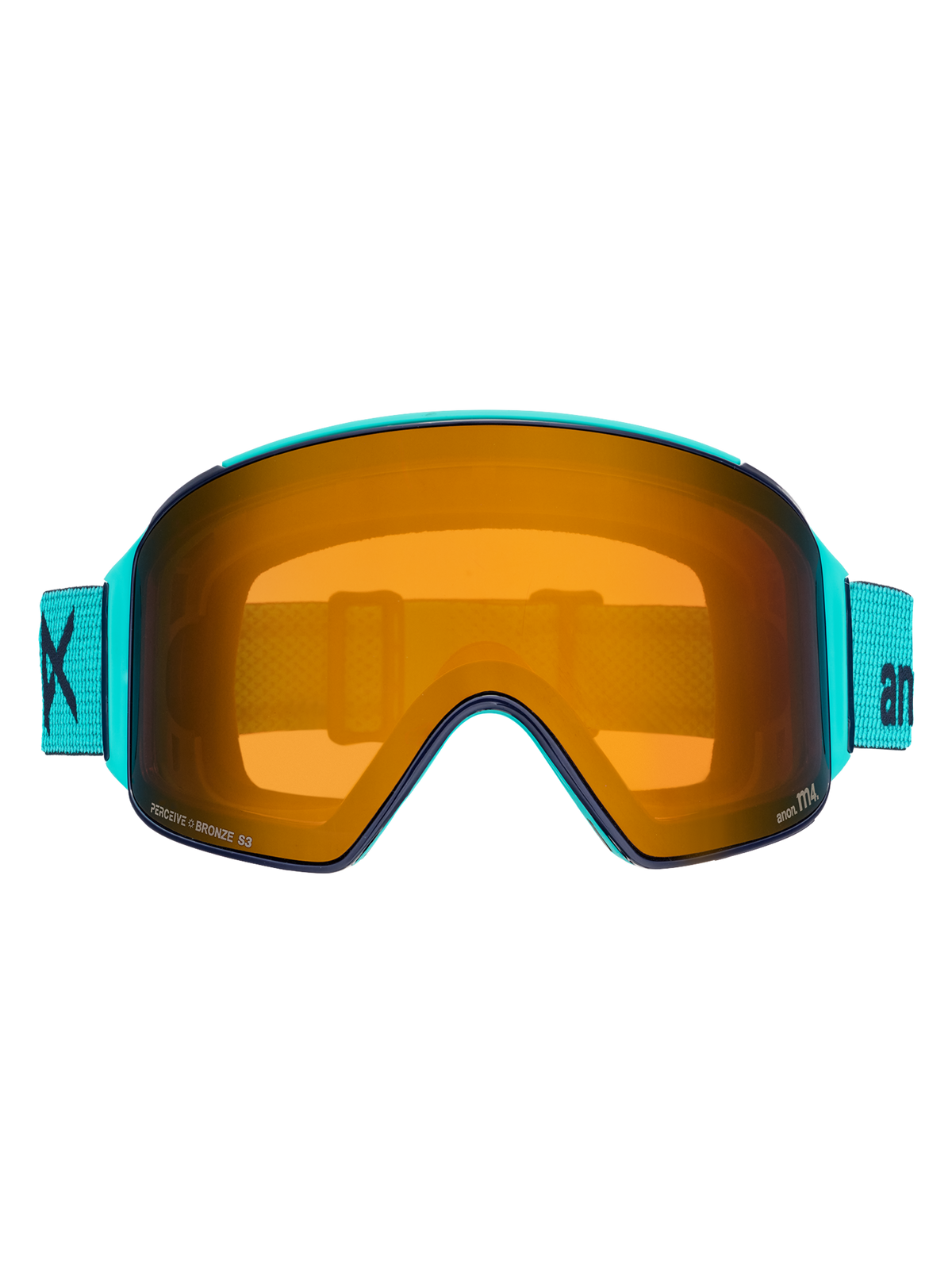 Product image of Anon M4 Goggles (Cylindrical) + Bonus Lens + MFI® Face Mask[Variant:Frame: Marine, Lens: Perceive Sunny Bronze (17% / S3), Spare Lens: Perceive Cloudy Burst (59% / S1)]