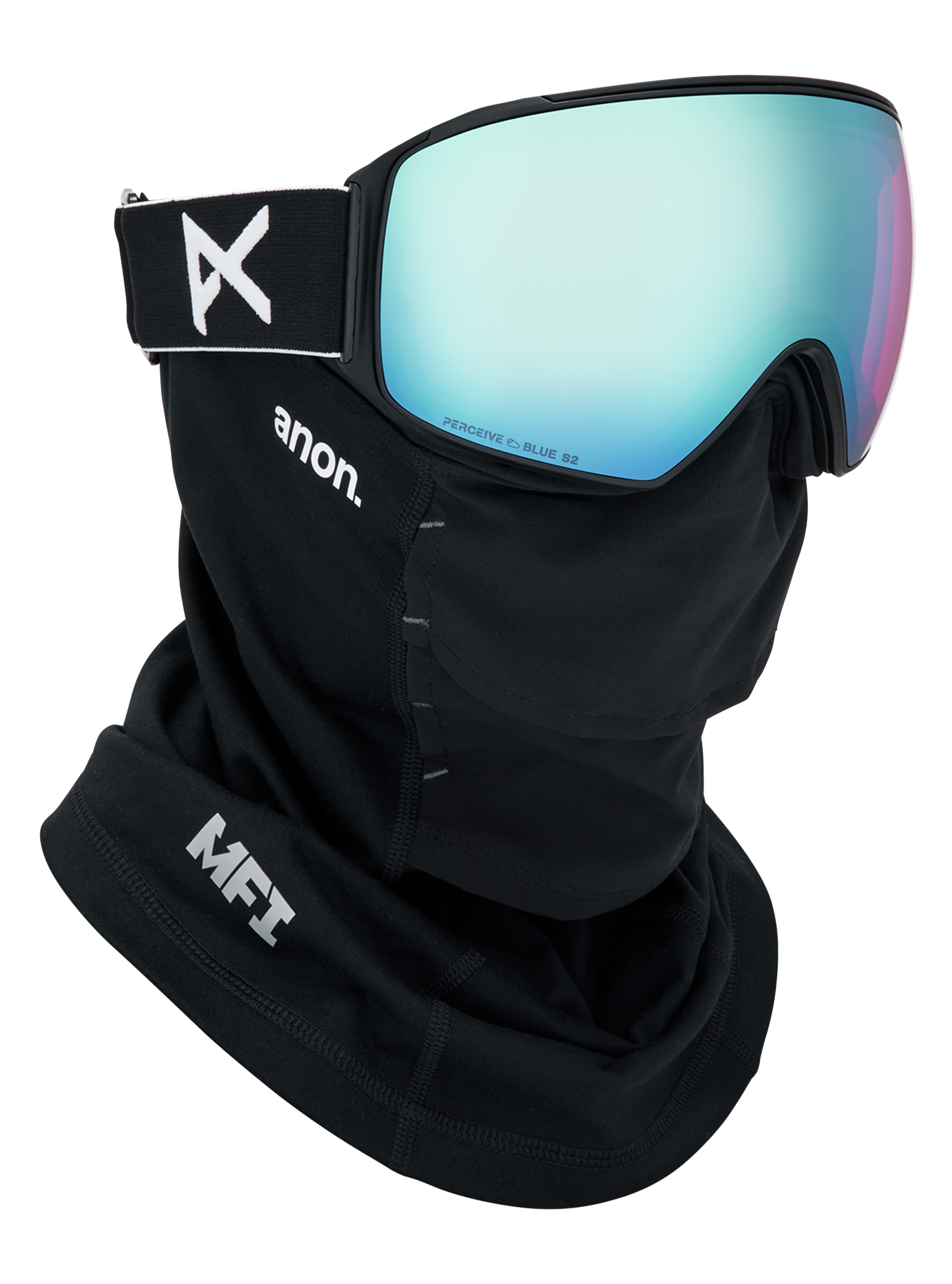 Lunettes (toriques) M4 d’Anon avec lentille Perceive en prime et cache-cou MFI®