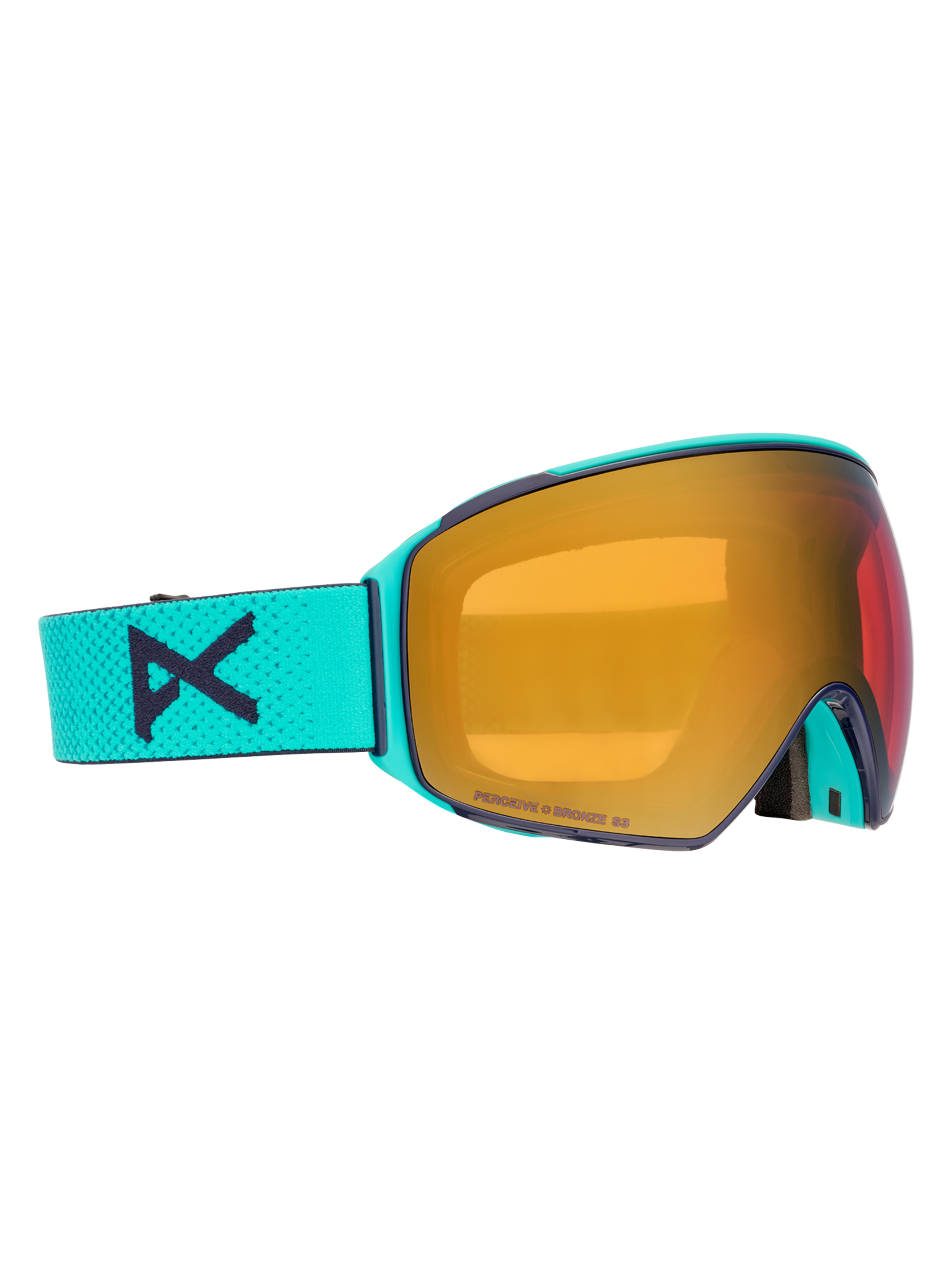 Product image of Anon M4 Goggles (Toric) + Bonus Lens + MFI® Face Mask[Variant:Frame: Marine, Lens: Perceive Sunny Bronze (17% / S3), Spare Lens: Perceive Cloudy Burst (59% / S1)]
